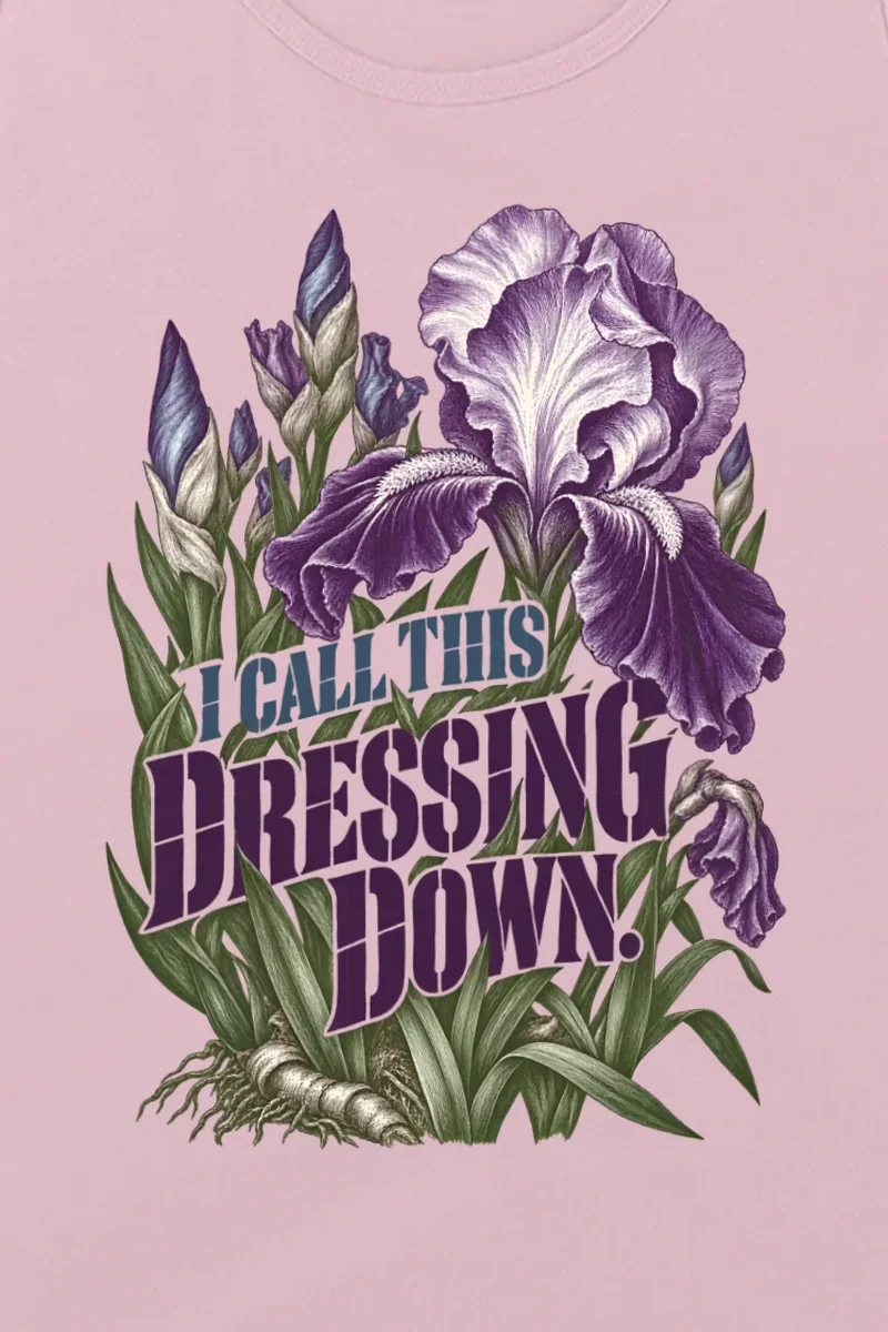 "I Call This Dressing Down" Unisex Jersey Tank - the graphic up close