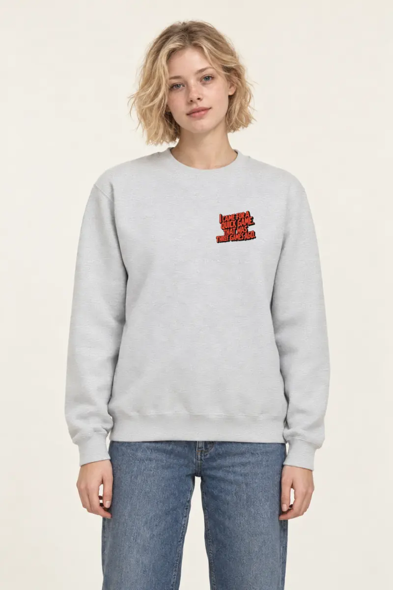 "I Came for a Quick Game" Heavy Blend Unisex Crewneck Sweatshirt