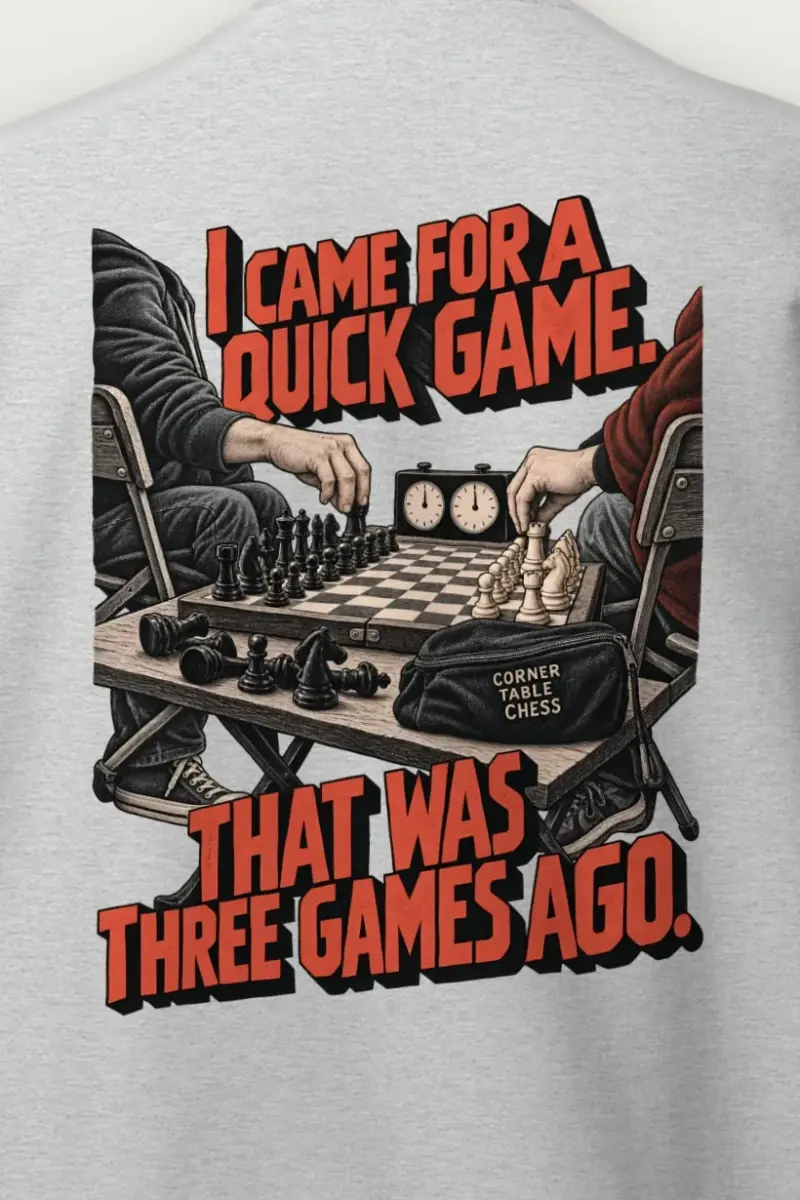"I Came for a Quick Game" Heavy Blend Unisex Crewneck Sweatshirt - the graphic up close