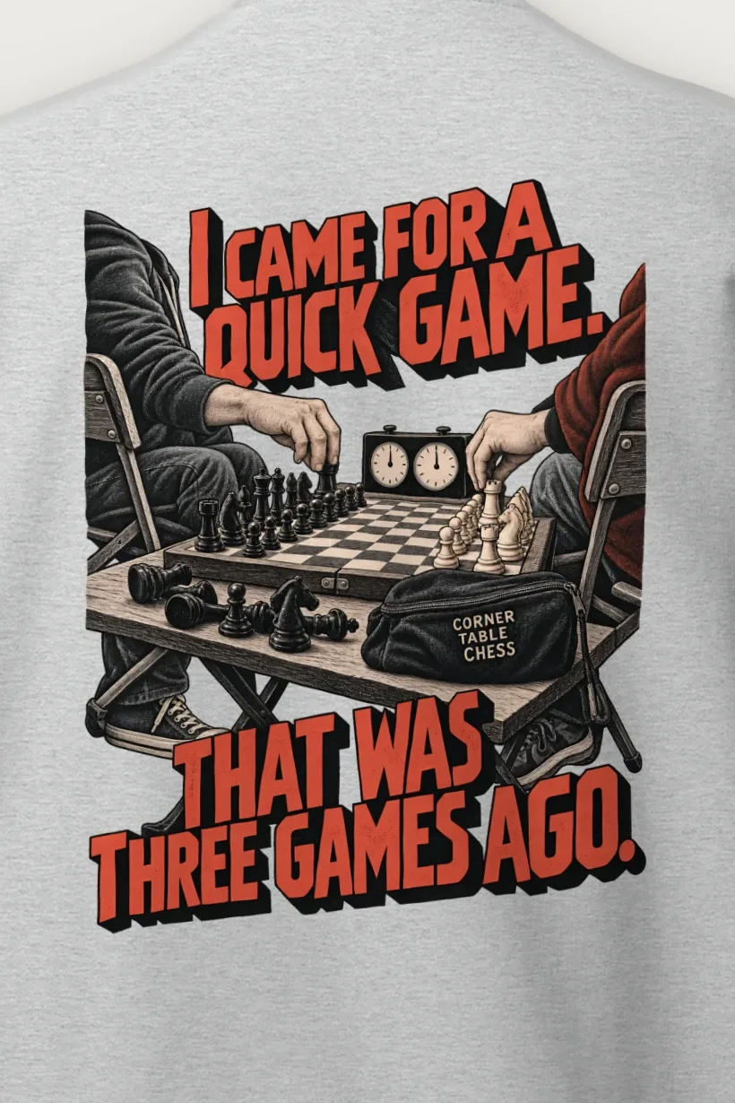 "I Came for a Quick Game" Heavy Blend Unisex Crewneck Sweatshirt - the graphic up close