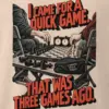 "I Came for a Quick Game" Men's Oversized Heavyweight Crewneck T-Shirt