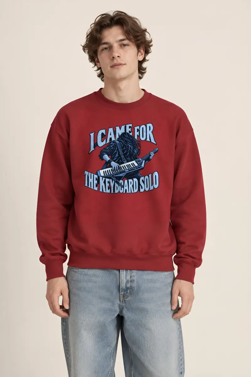 “I Came for the Keyboard Solo” Heavy Blend Unisex Crewneck Sweatshirt