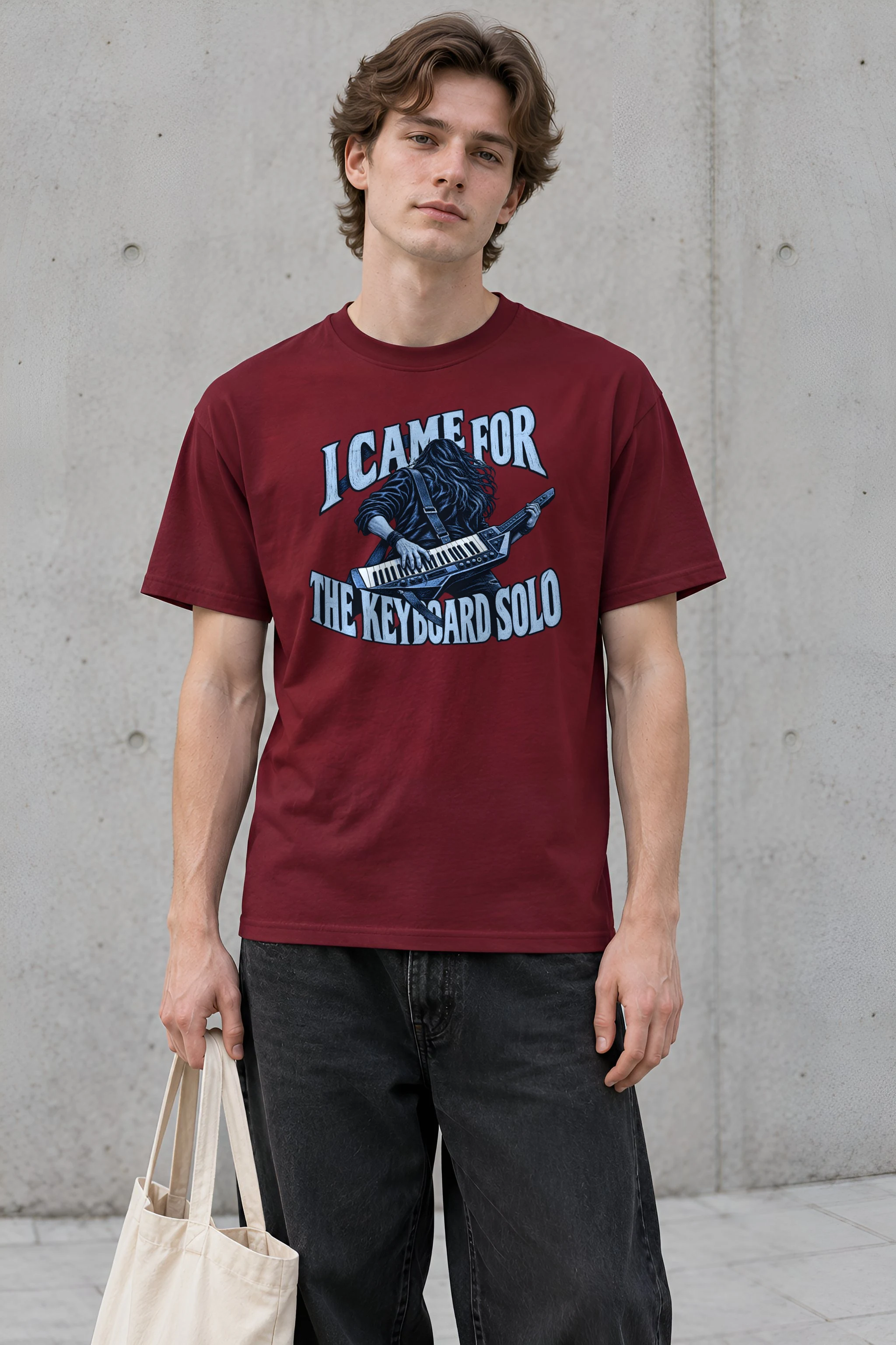 "I Came For The Keyboard Solo" Heavyweight Unisex Crewneck T-shirt