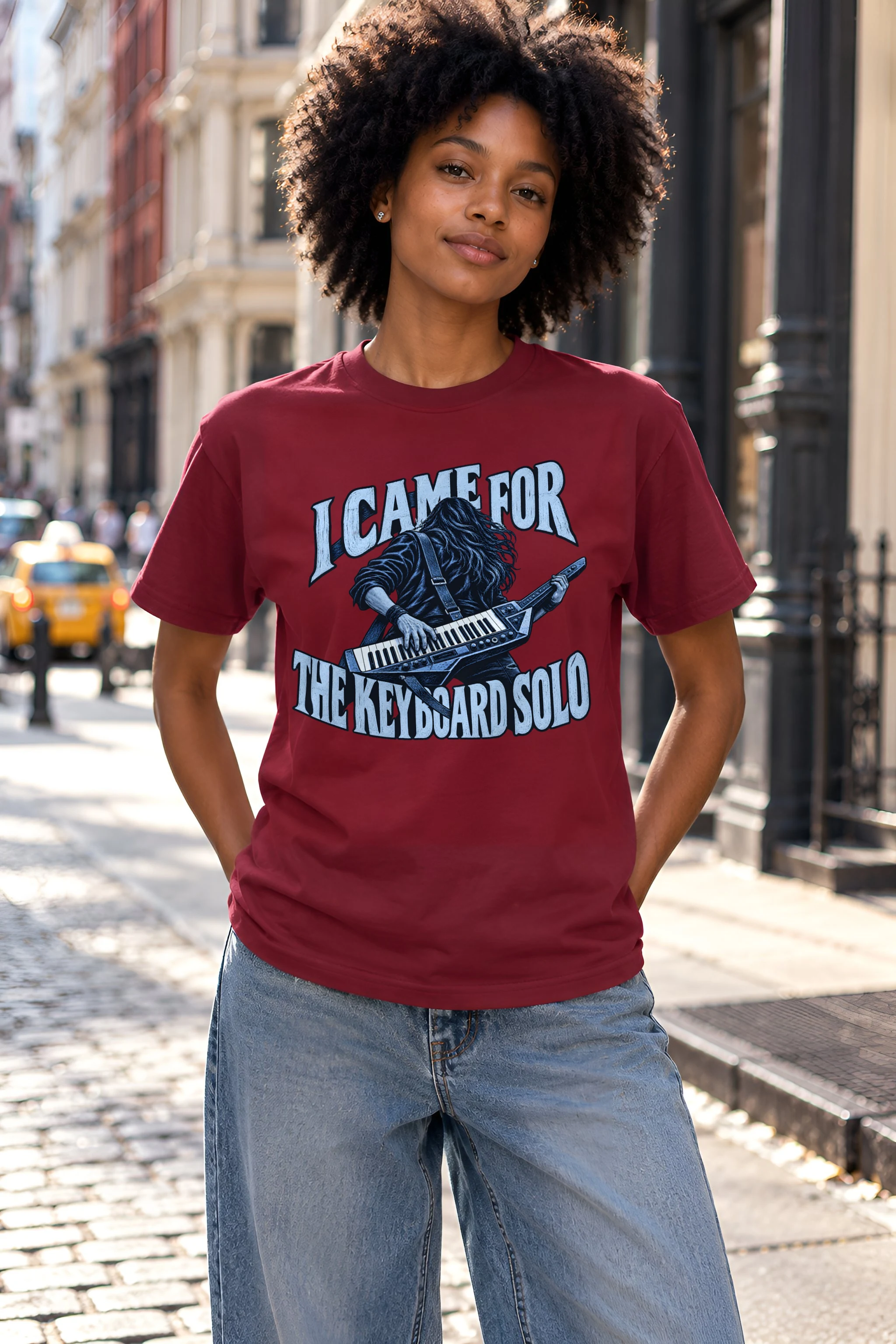 "I Came For The Keyboard Solo" Heavyweight Unisex Crewneck T-shirt