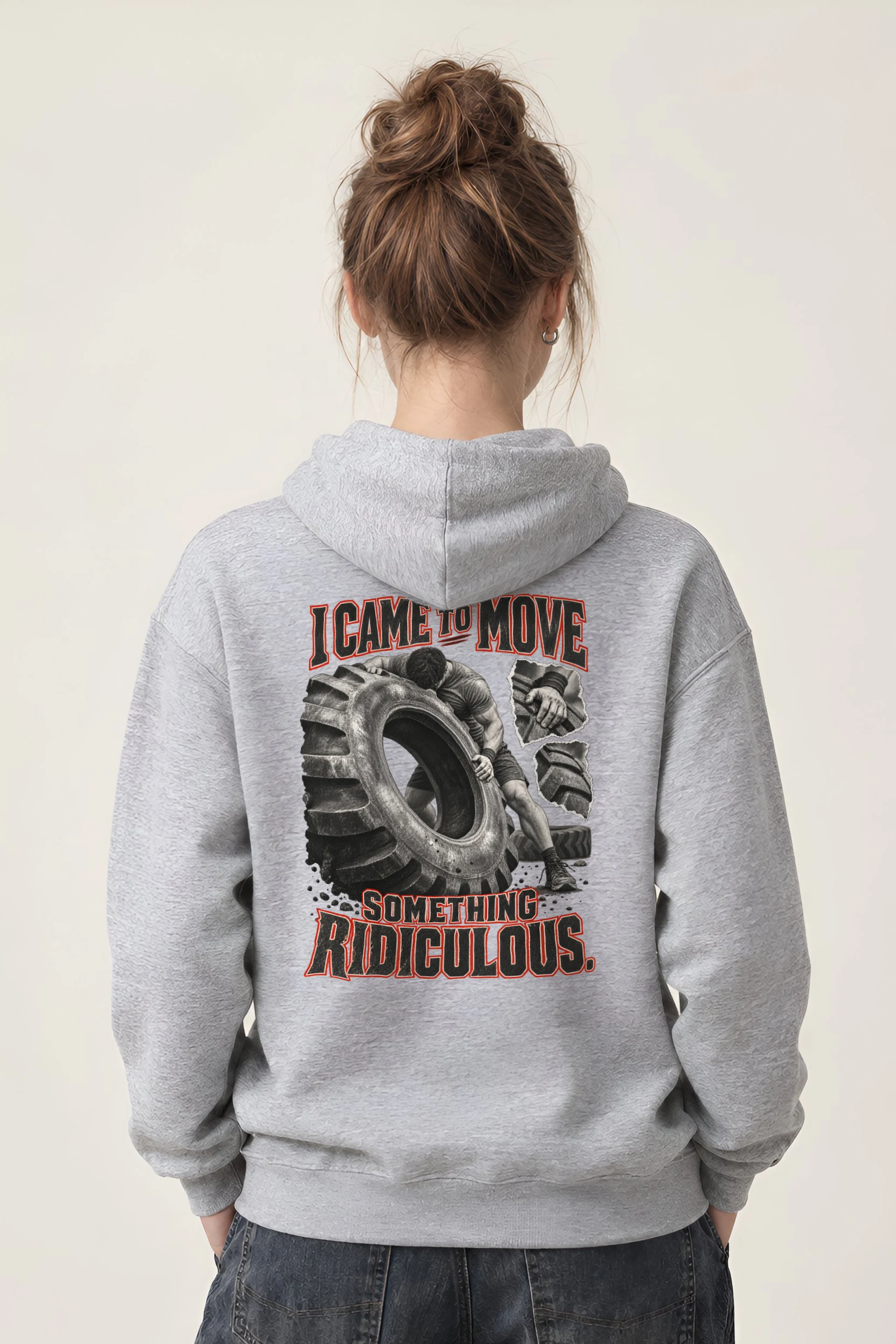 "I Came to Move Something Ridiculous" Heavy Blend Unisex Pullover Hoodie