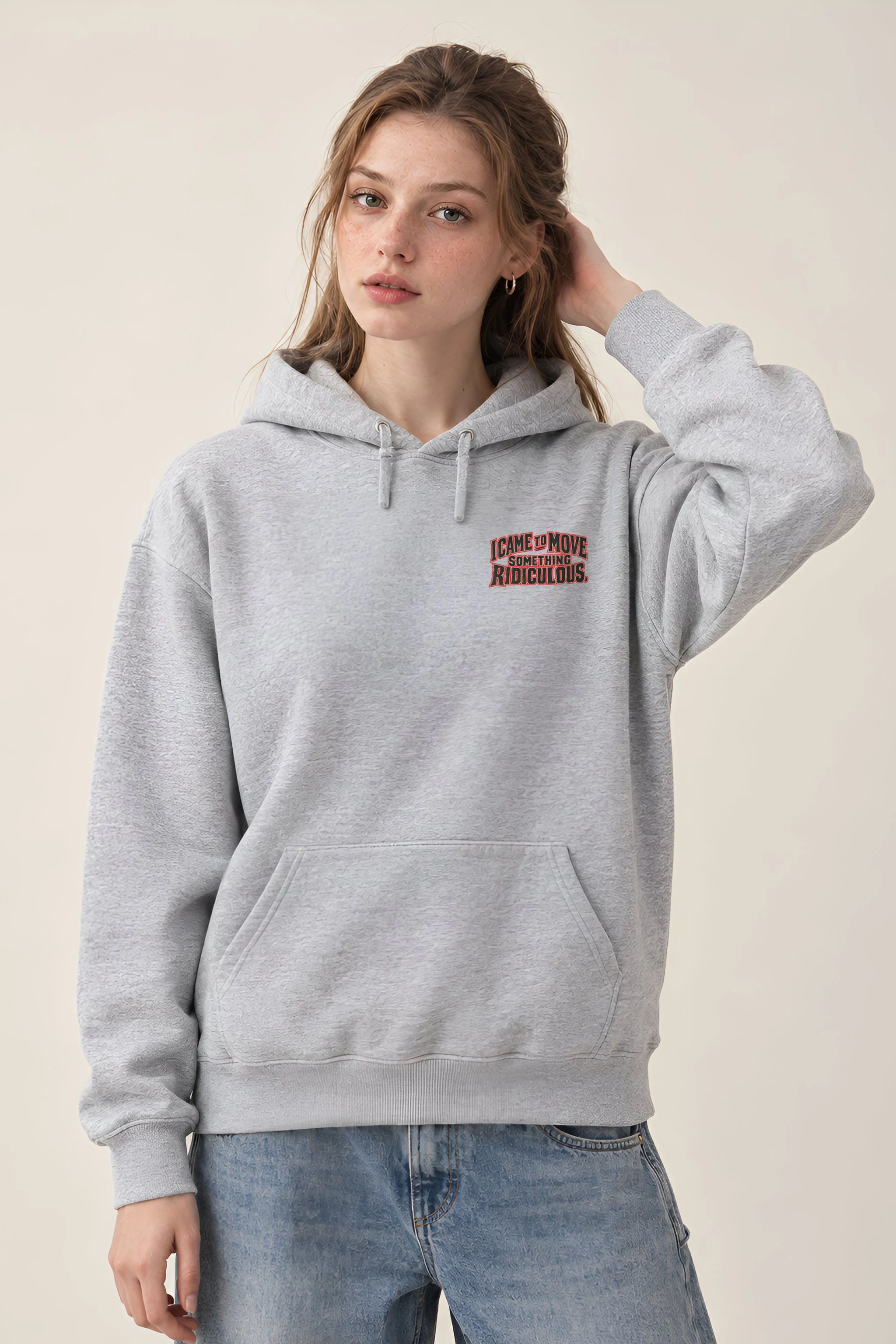 "I Came to Move Something Ridiculous" Heavy Blend Unisex Pullover Hoodie