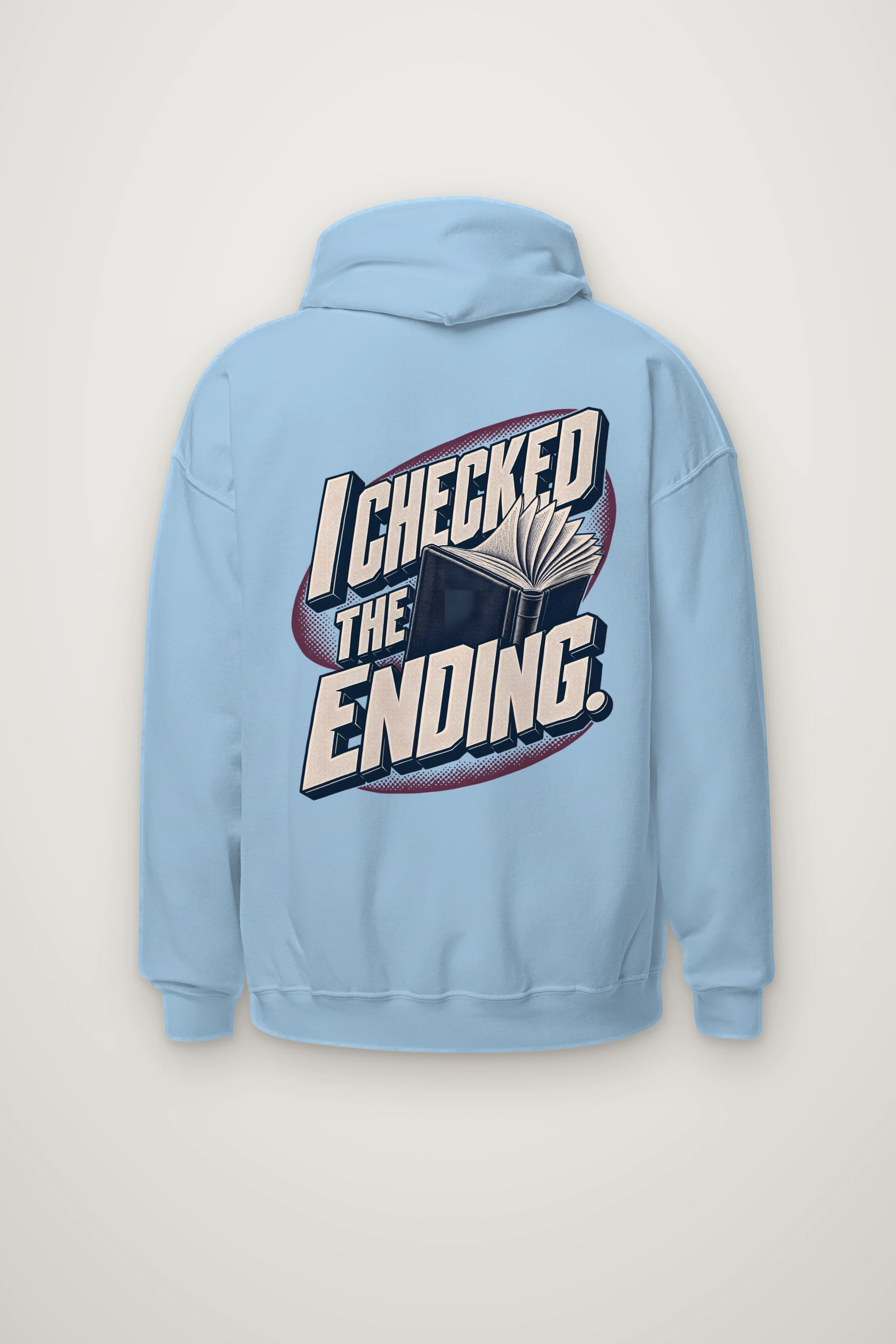 "I Checked The Ending" Heavy Blend Unisex Pullover Hoodie