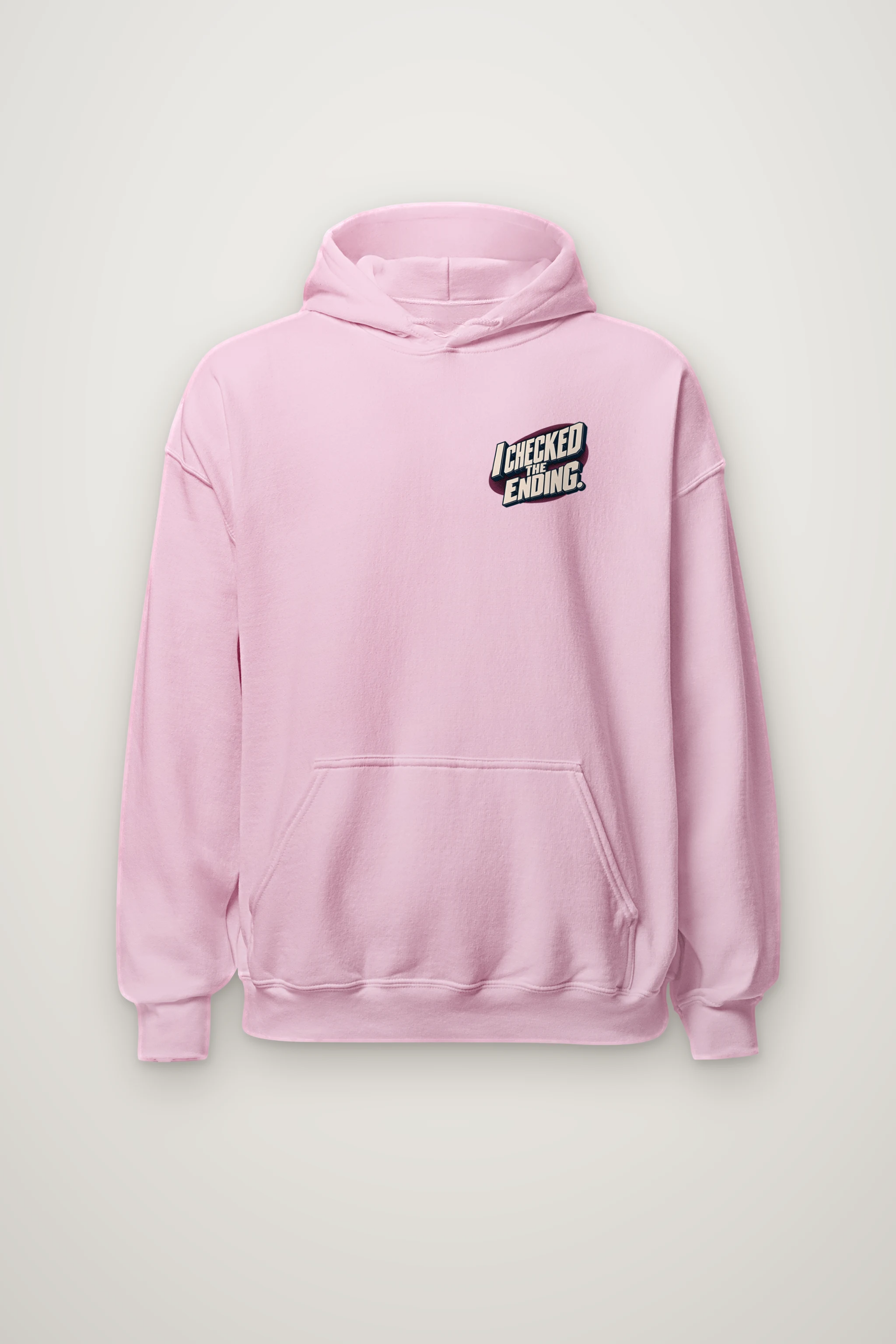 "I Checked The Ending" Heavy Blend Unisex Pullover Hoodie