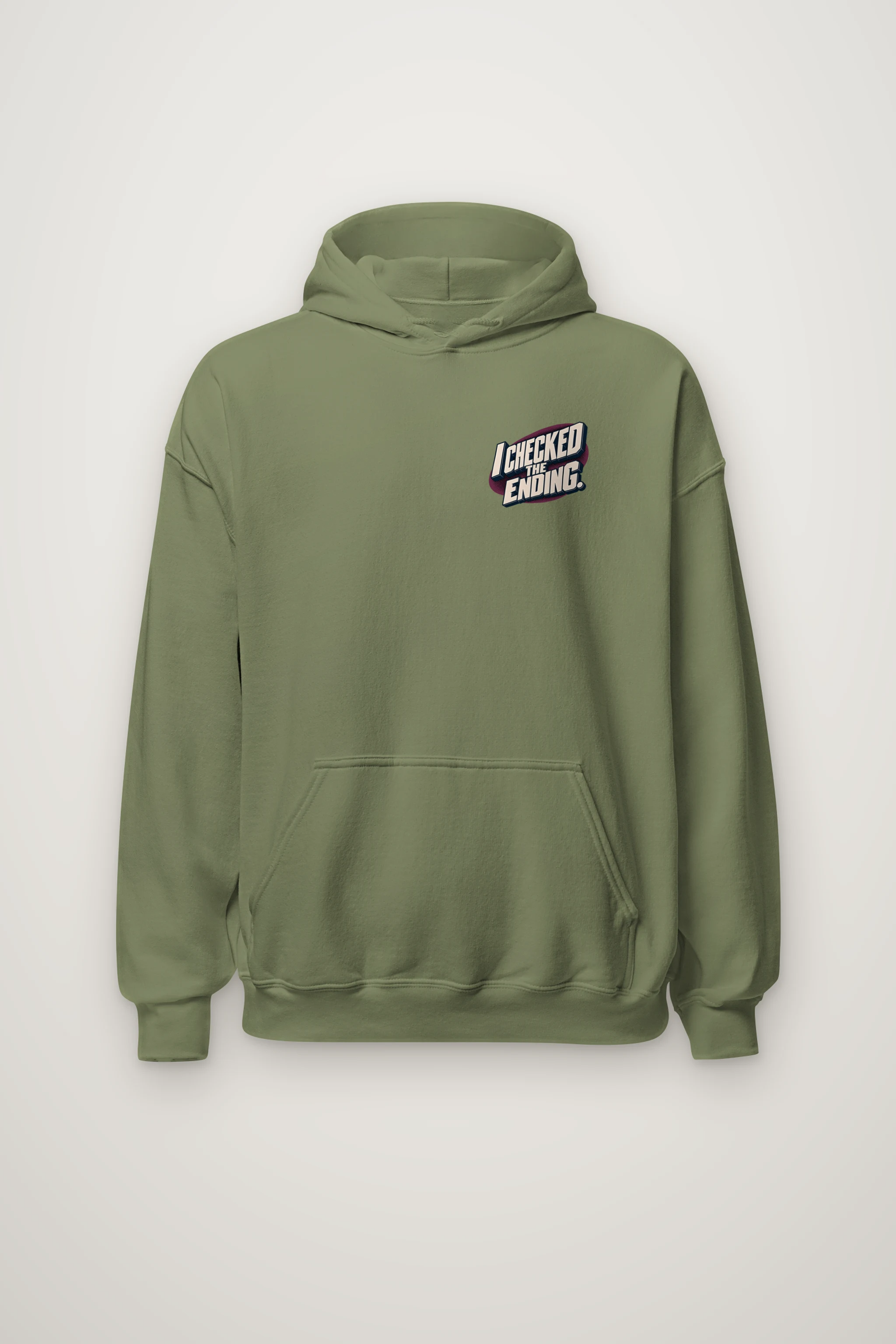 "I Checked The Ending" Heavy Blend Unisex Pullover Hoodie