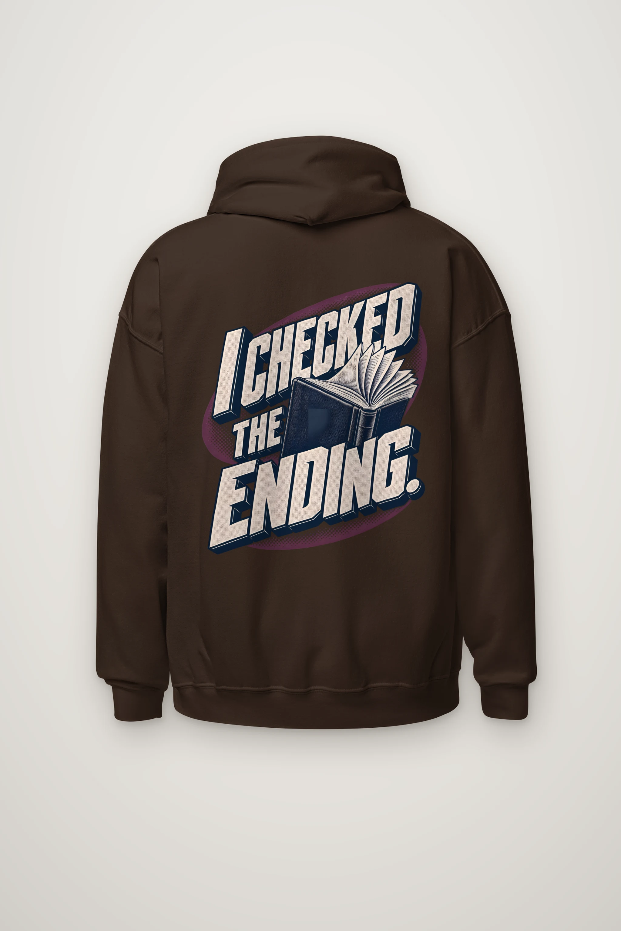 "I Checked The Ending" Heavy Blend Unisex Pullover Hoodie