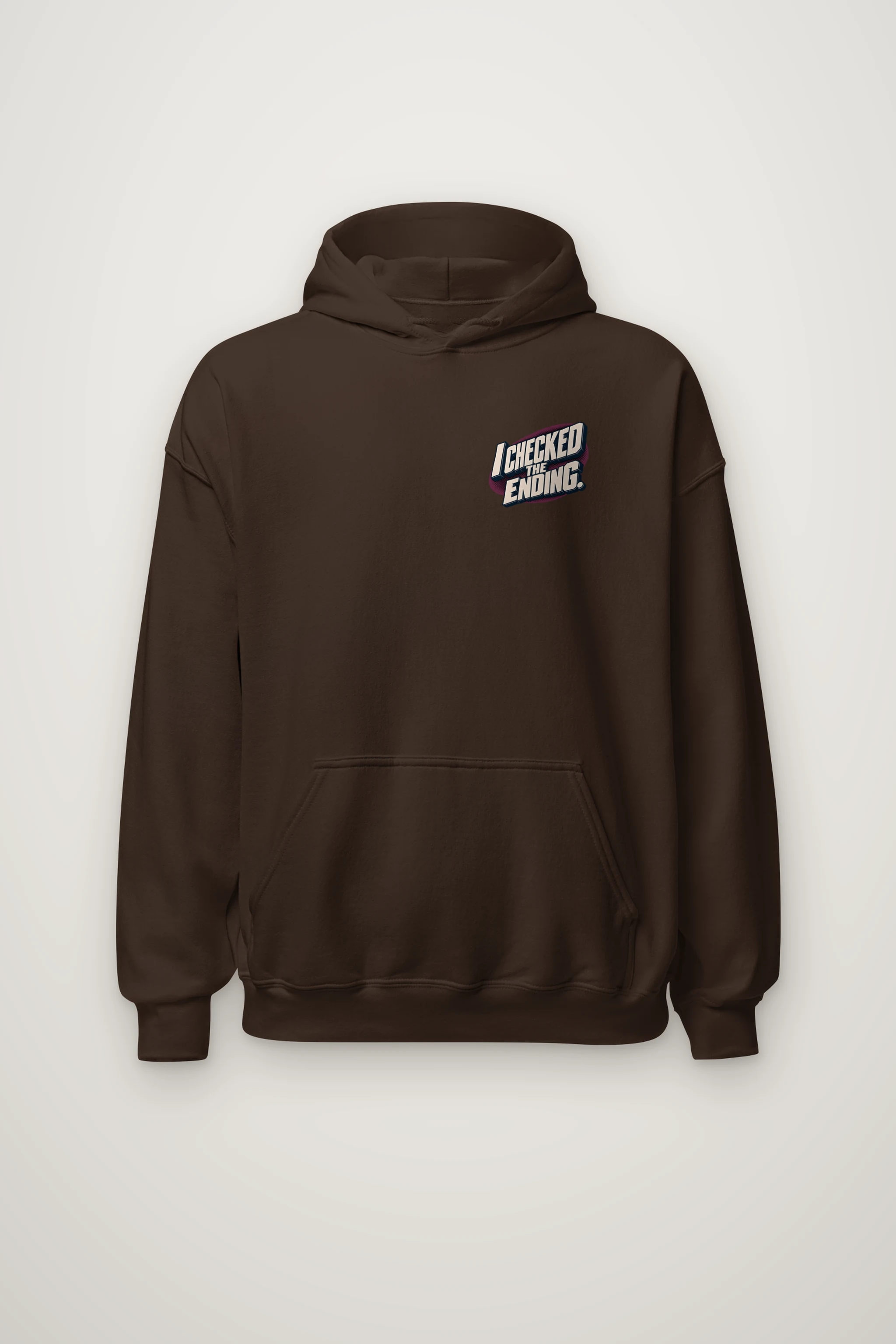 "I Checked The Ending" Heavy Blend Unisex Pullover Hoodie