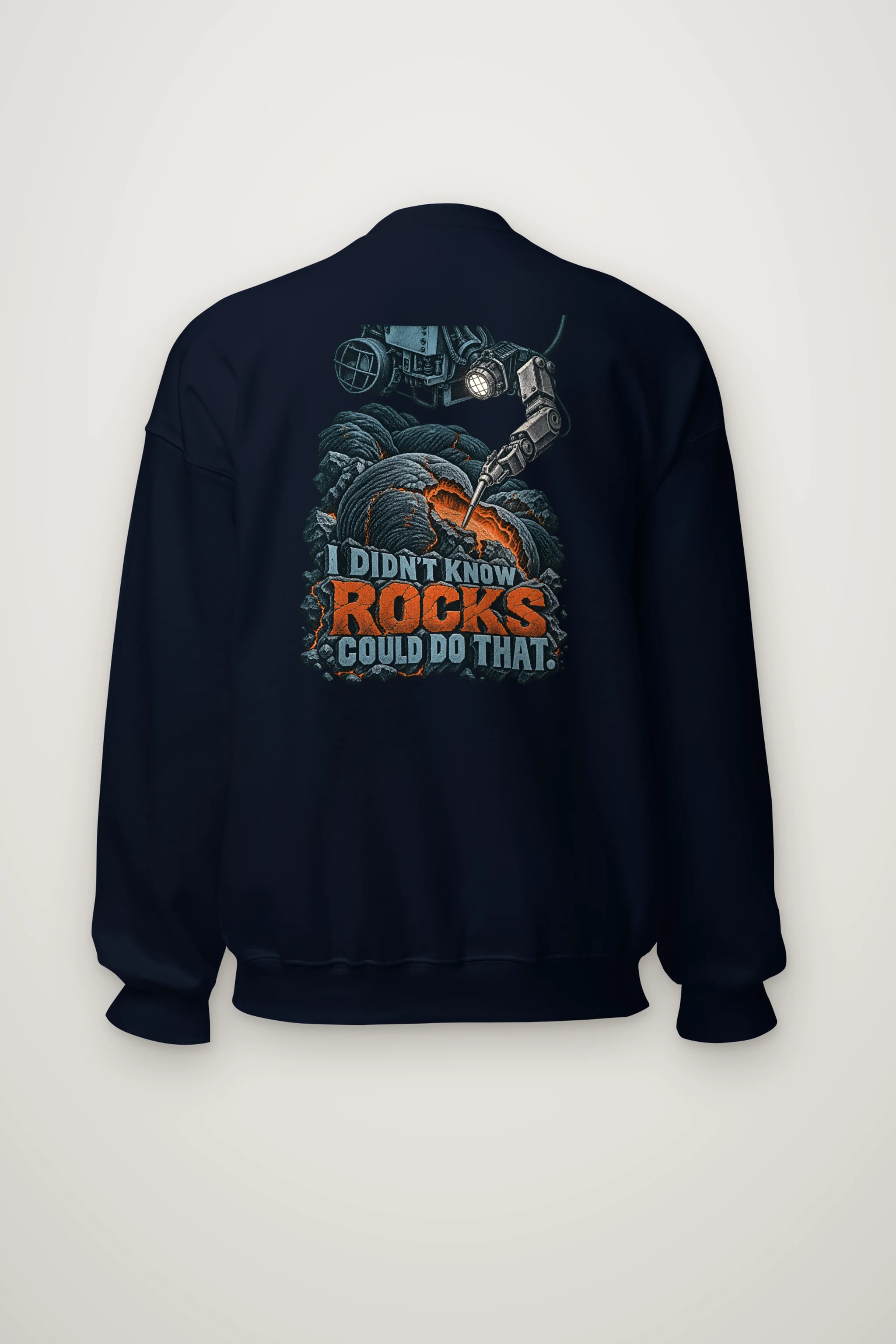 "I Didn't Know Rocks Could Do That" Heavy Blend Unisex Crewneck Sweatshirt
