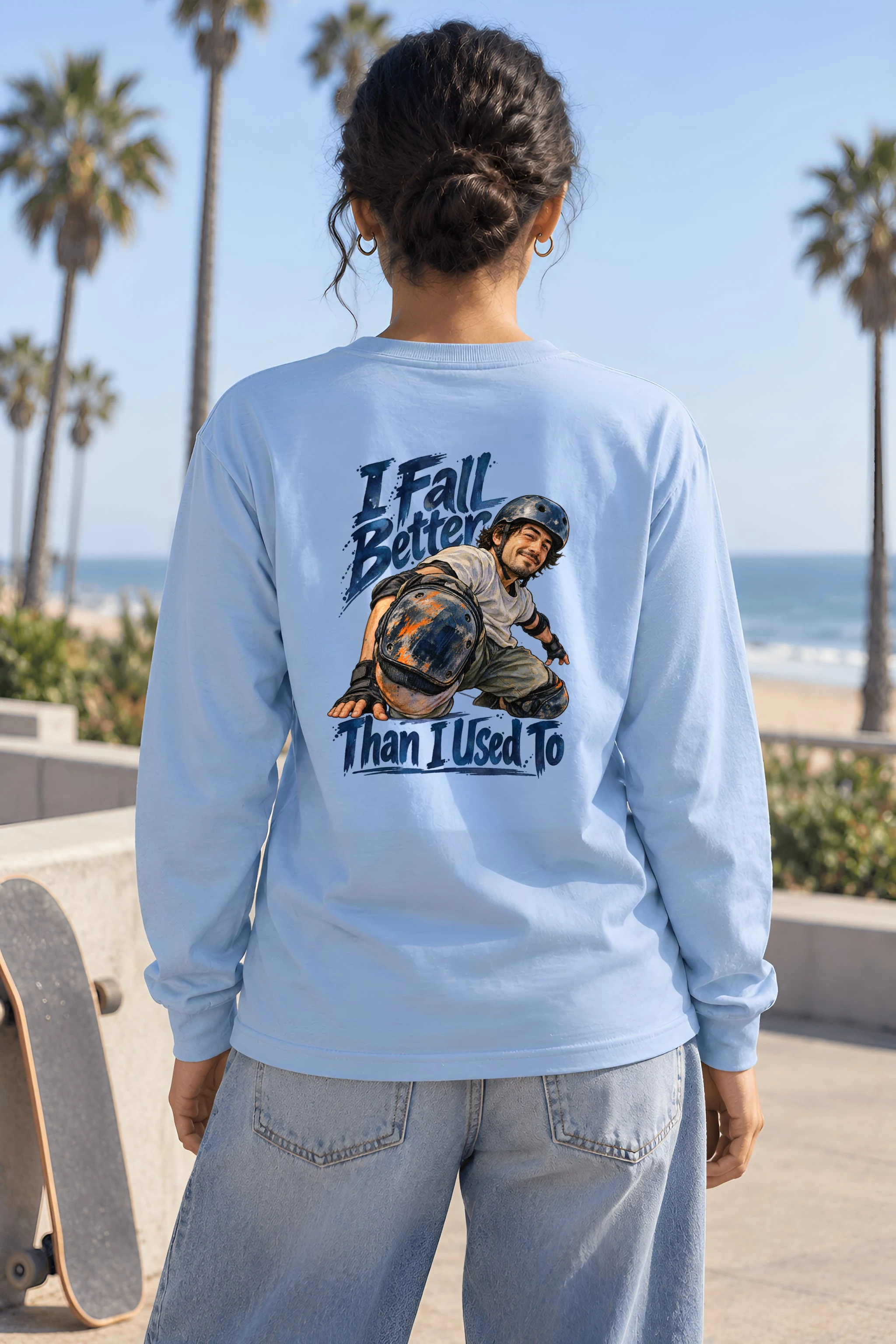 "I Fall Better Than I Used To" Unisex Longsleeve T-shirt