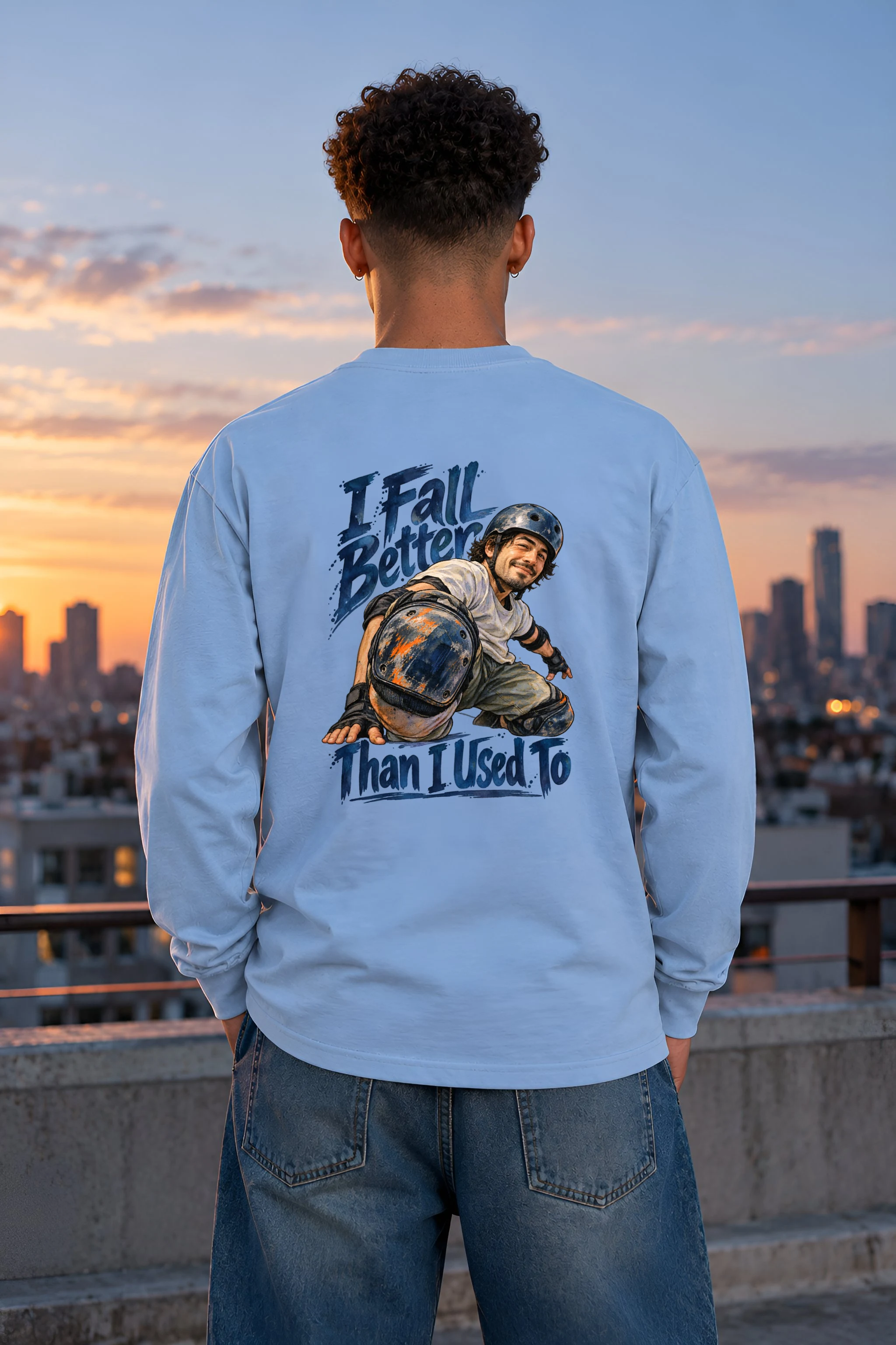 "I Fall Better Than I Used To" Unisex Longsleeve T-shirt