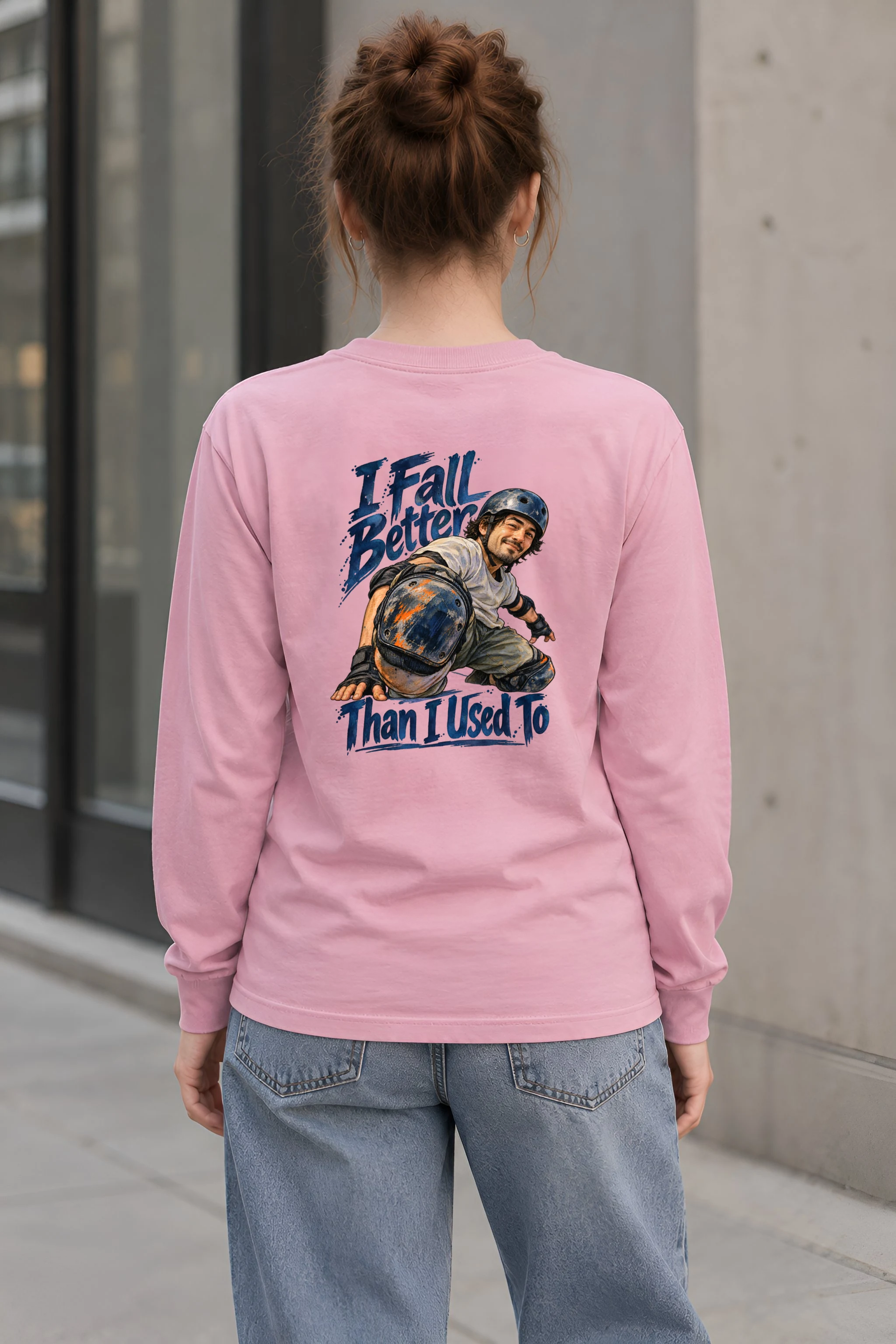 "I Fall Better Than I Used To" Unisex Longsleeve T-shirt