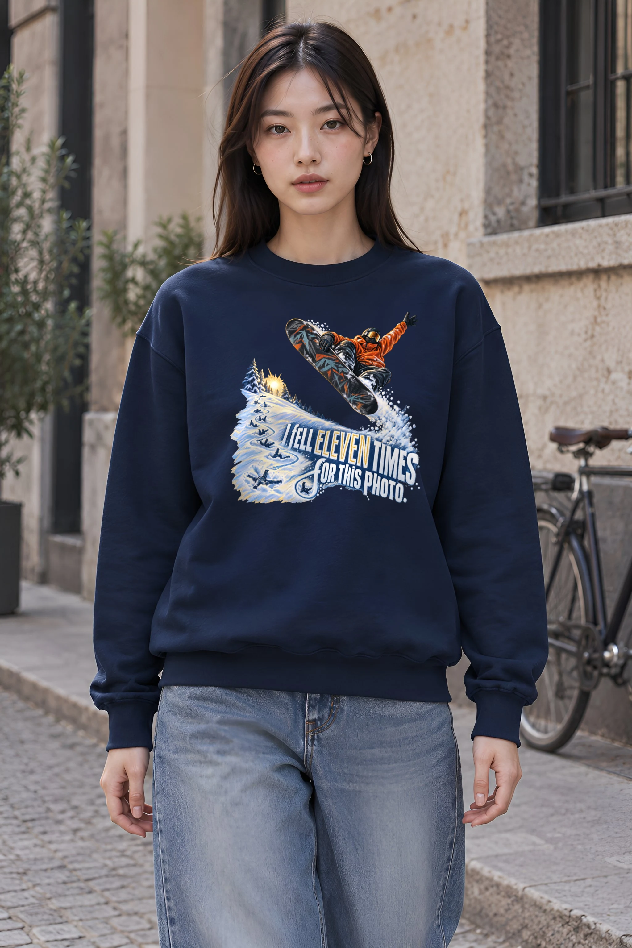 "I Fell Eleven Times" Unisex Crewneck Sweatshirt