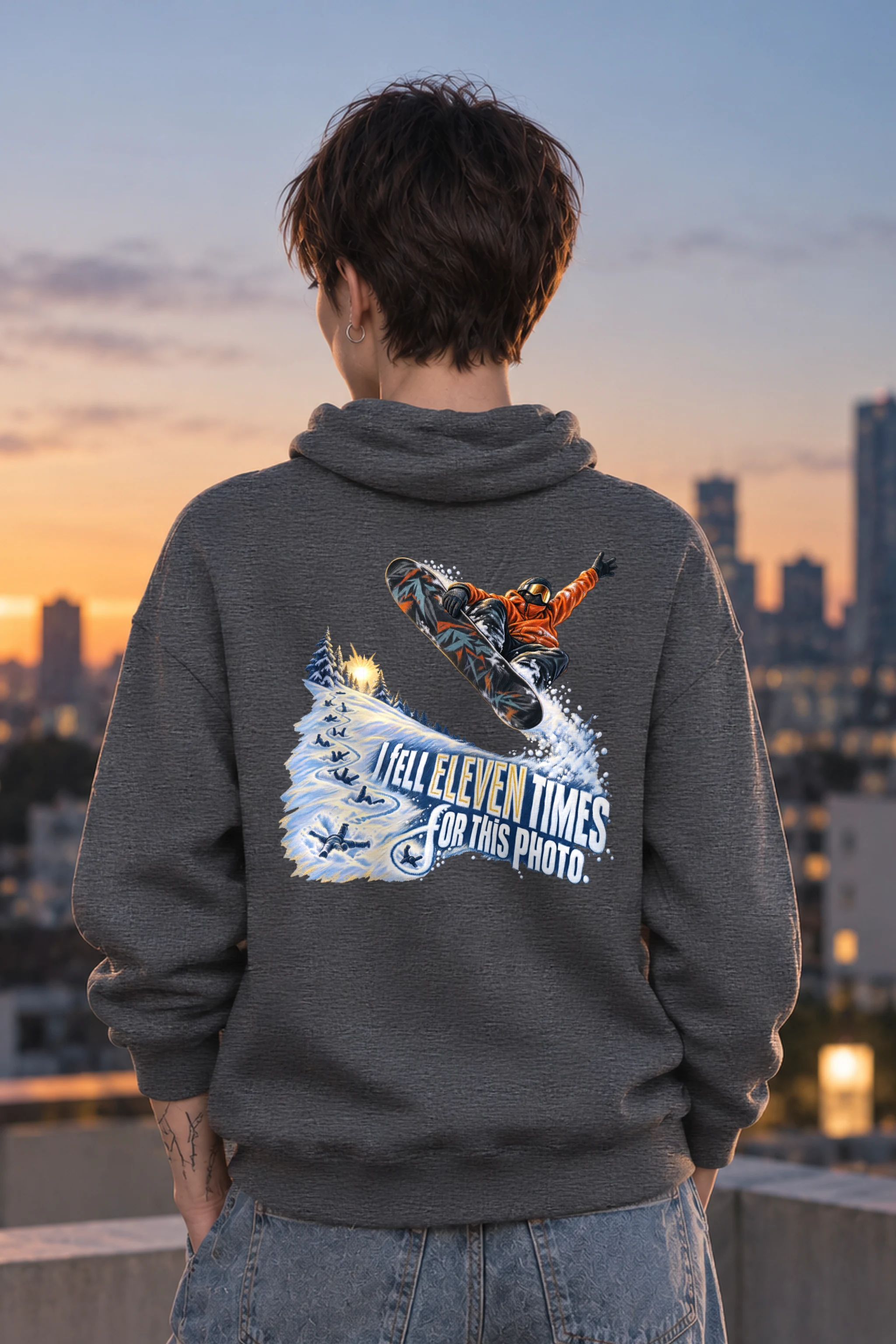 "I Fell Eleven Times" Unisex Pullover Hoodie