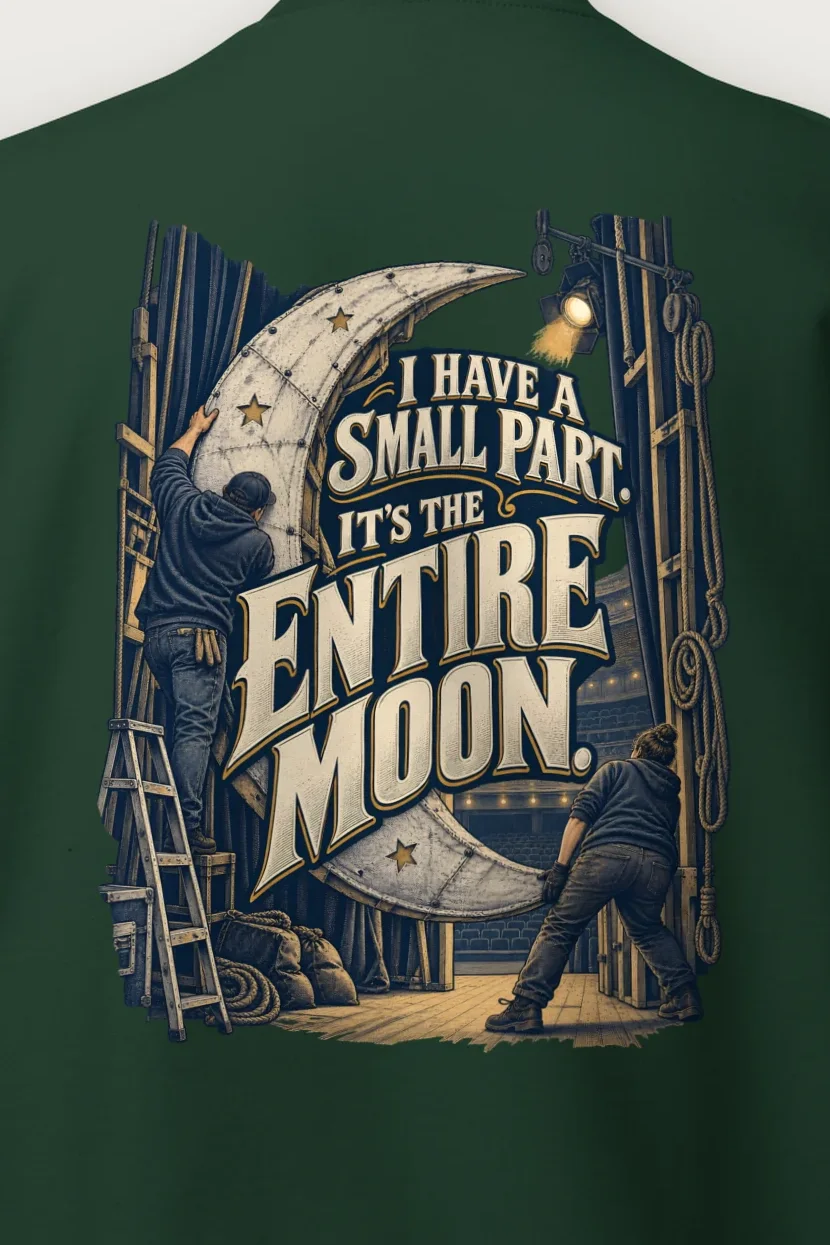 "I Have a Small Part" Heavy Blend Unisex Crewneck Sweatshirt - the graphic up close