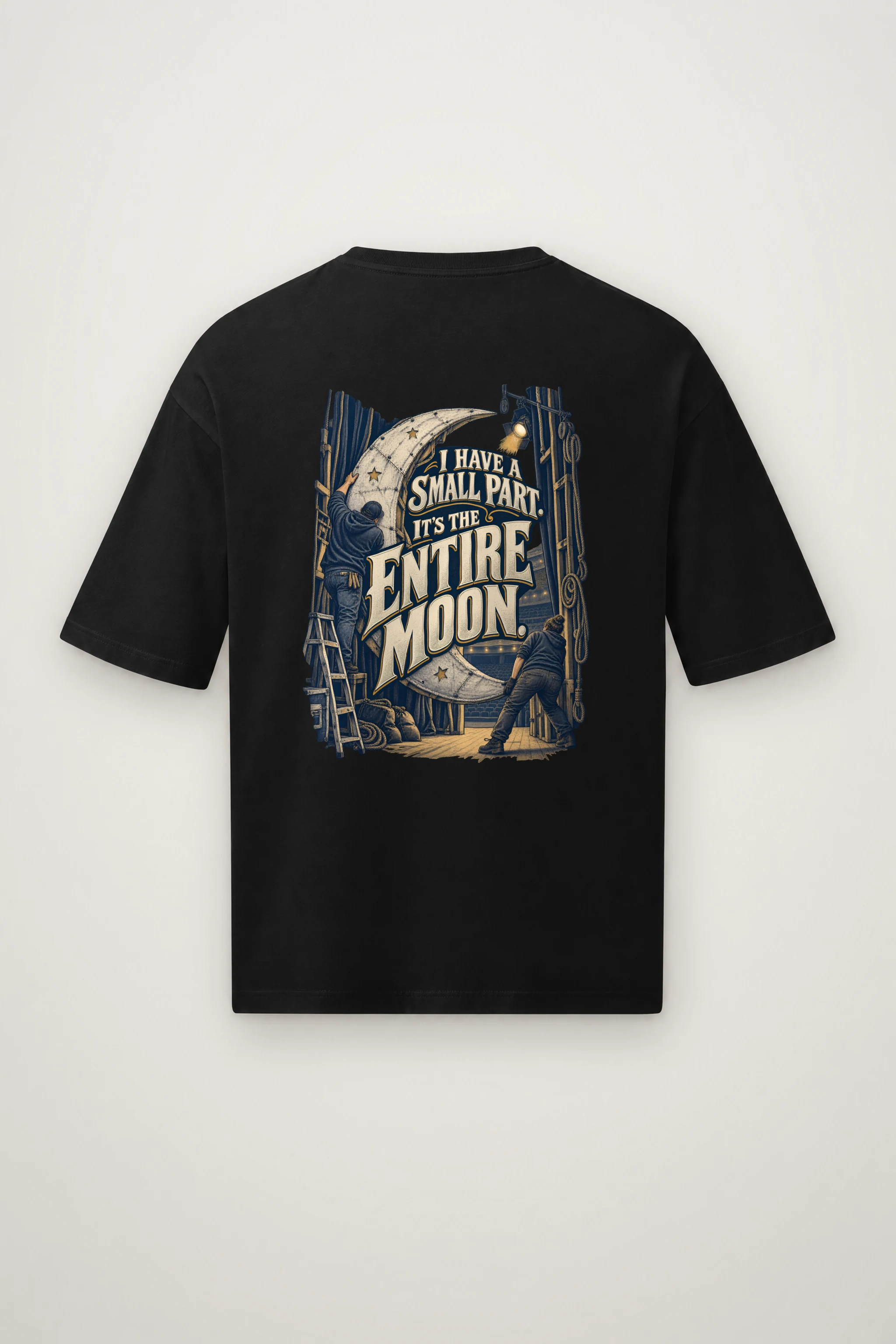 "I Have a Small Part" Men's Oversized Heavyweight Crewneck T-Shirt
