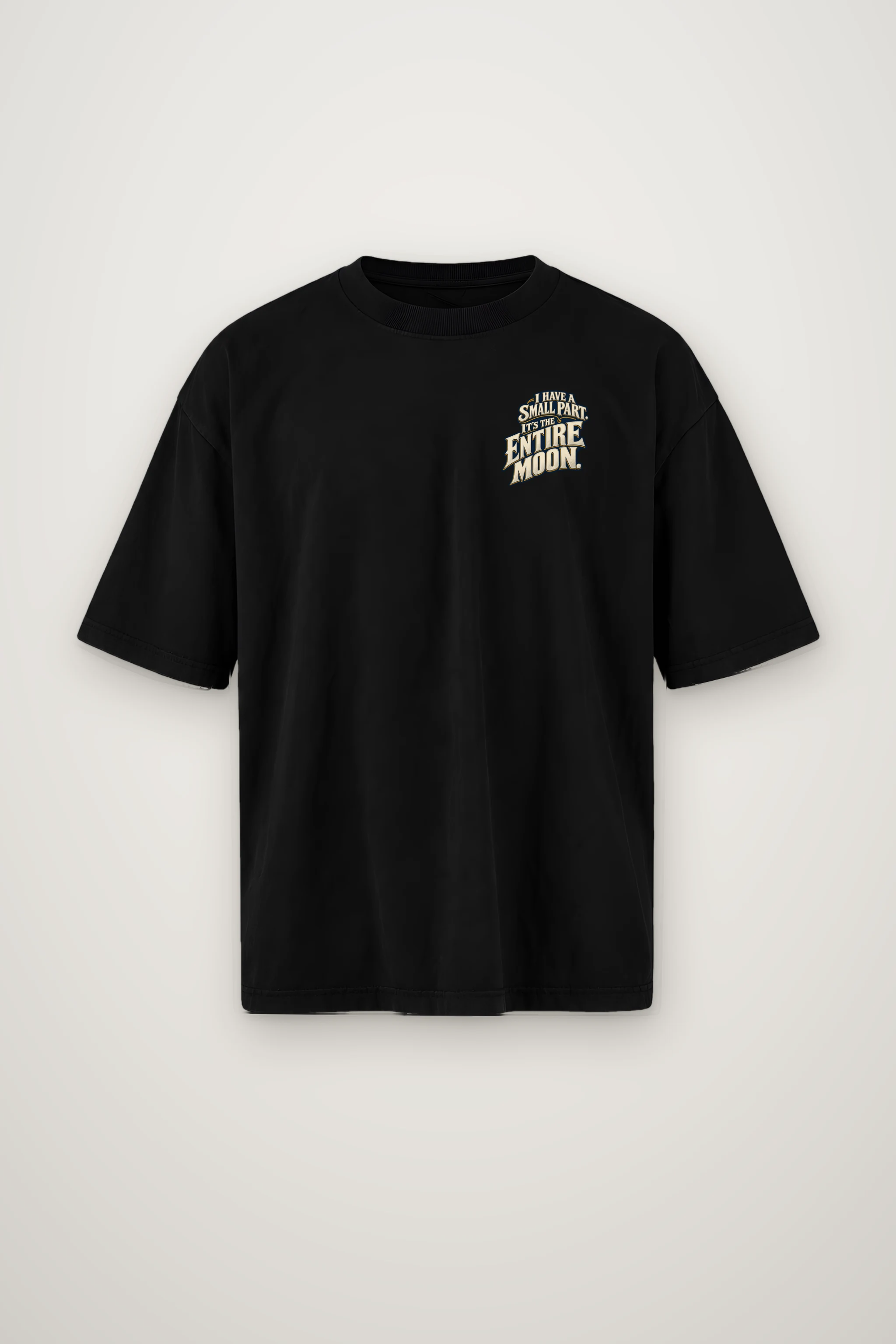 "I Have a Small Part" Men's Oversized Heavyweight Crewneck T-Shirt