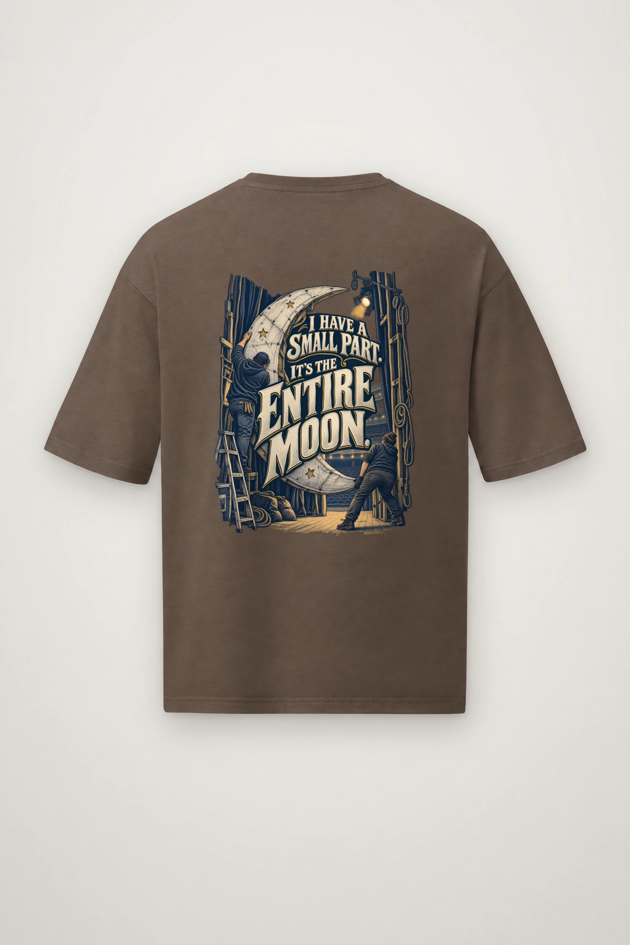 "I Have a Small Part" Men's Oversized Heavyweight Crewneck T-Shirt