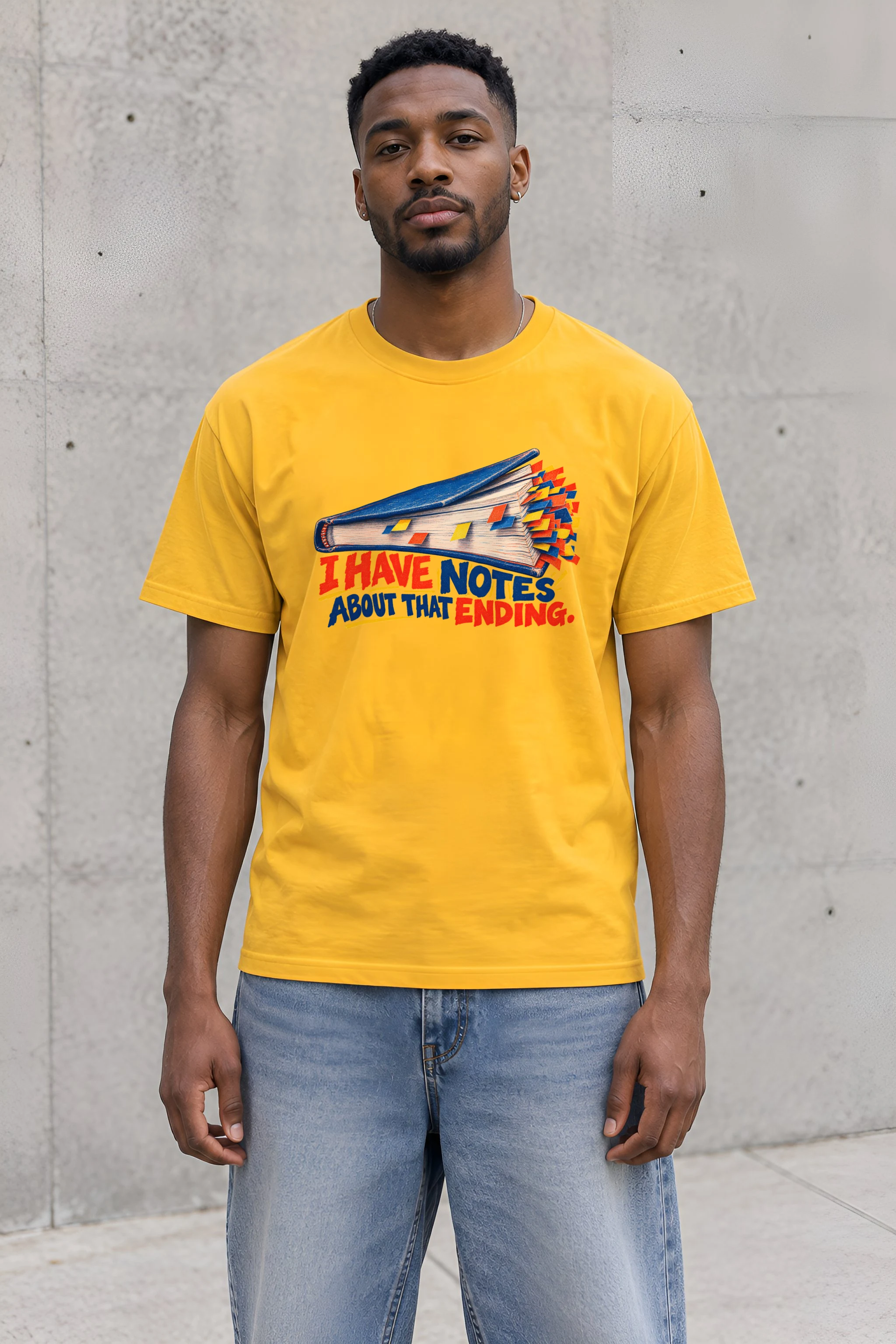 "I Have Notes About That Ending" Heavyweight Unisex Crewneck T-shirt