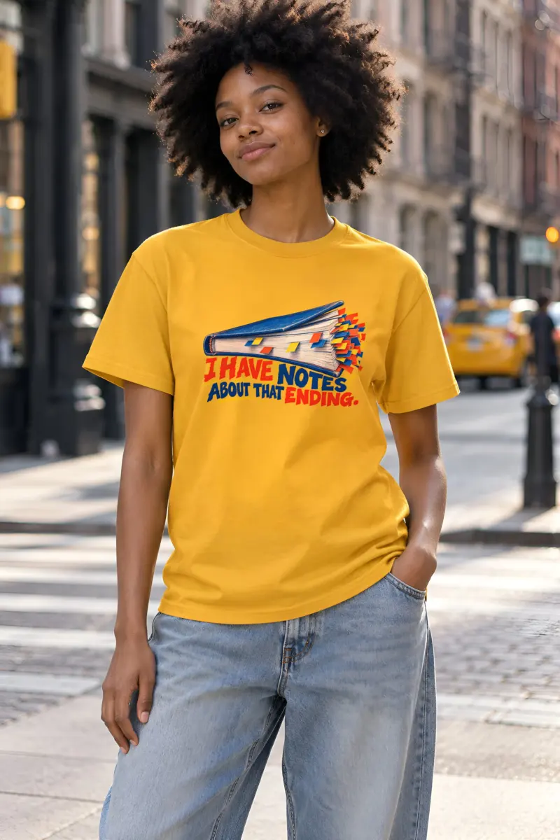 "I Have Notes About That Ending" Heavyweight Unisex Crewneck T-shirt