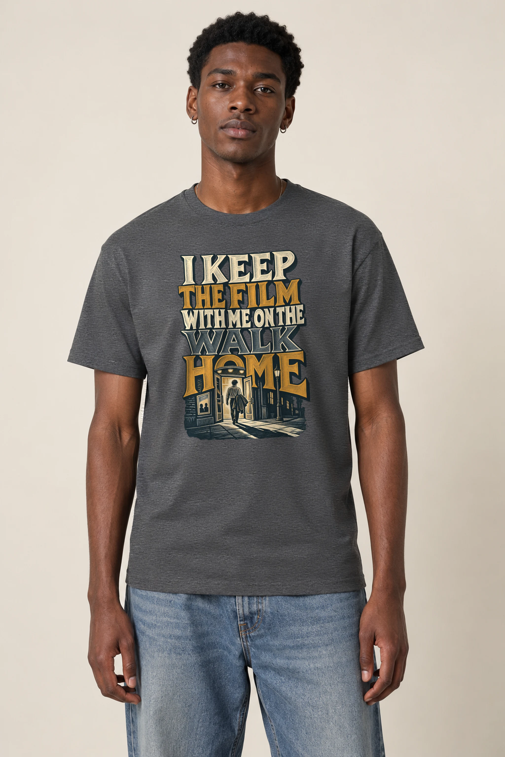 "I Keep The Film With Me" Heavyweight Unisex Crewneck T-shirt