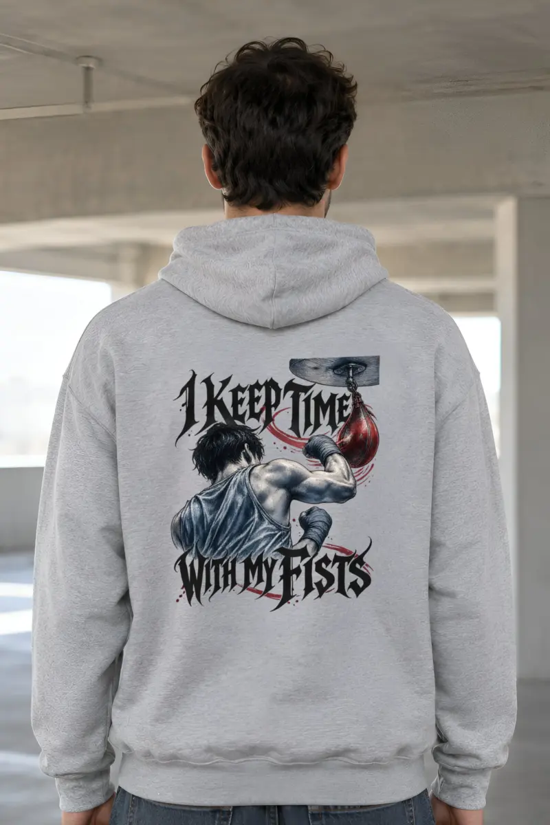 “I Keep Time With My Fists” Heavy Blend Unisex Pullover Hoodie