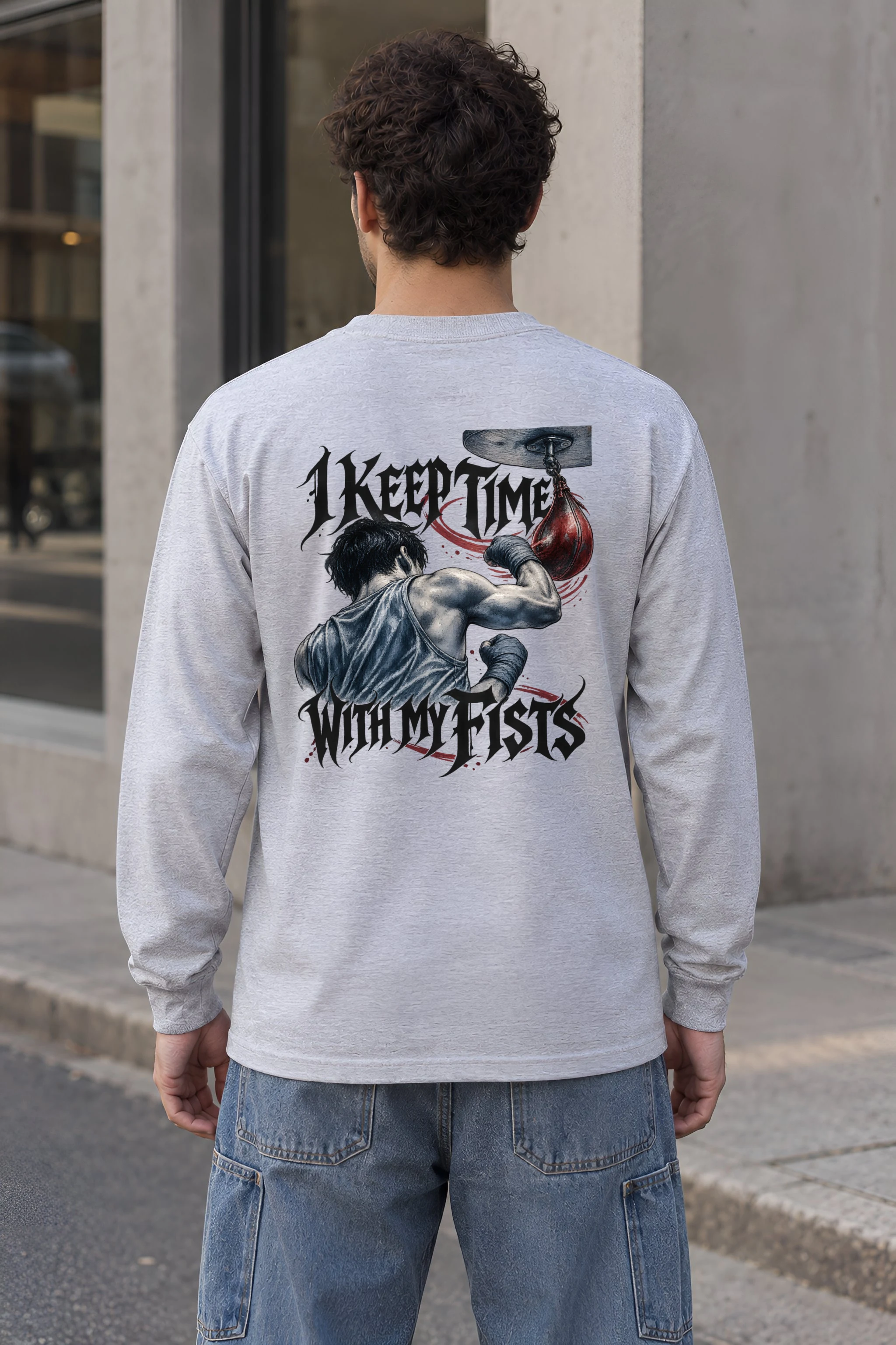 "I Keep Time With My Fists" Unisex Longsleeve T-shirt
