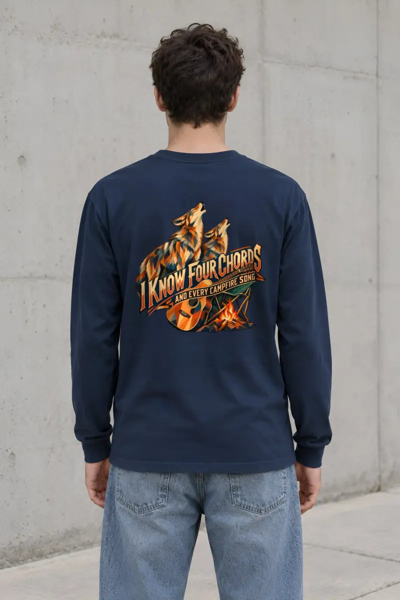 “I Know Four Chords” Unisex Longsleeve T-shirt