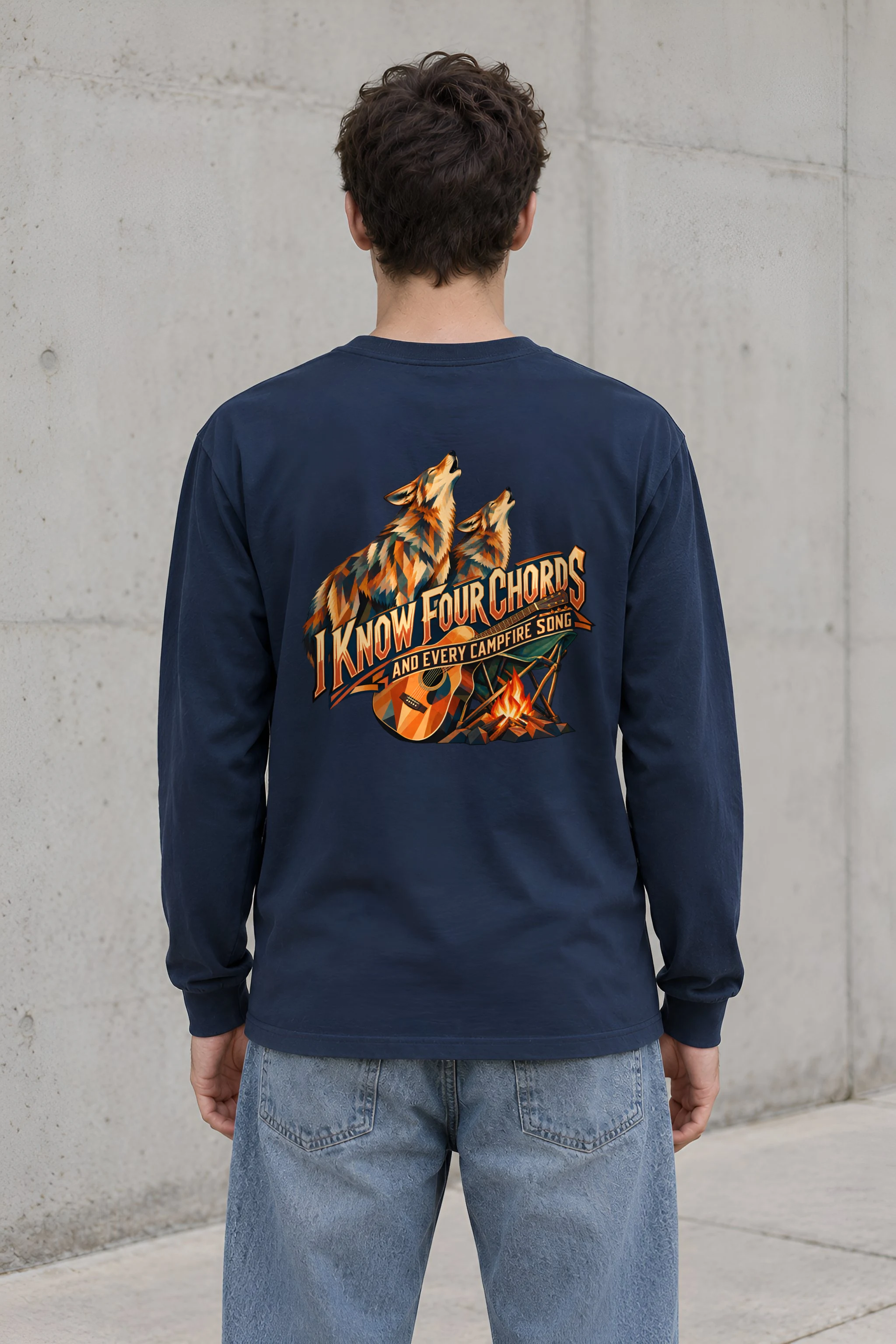 "I Know Four Chords" Unisex Longsleeve T-shirt