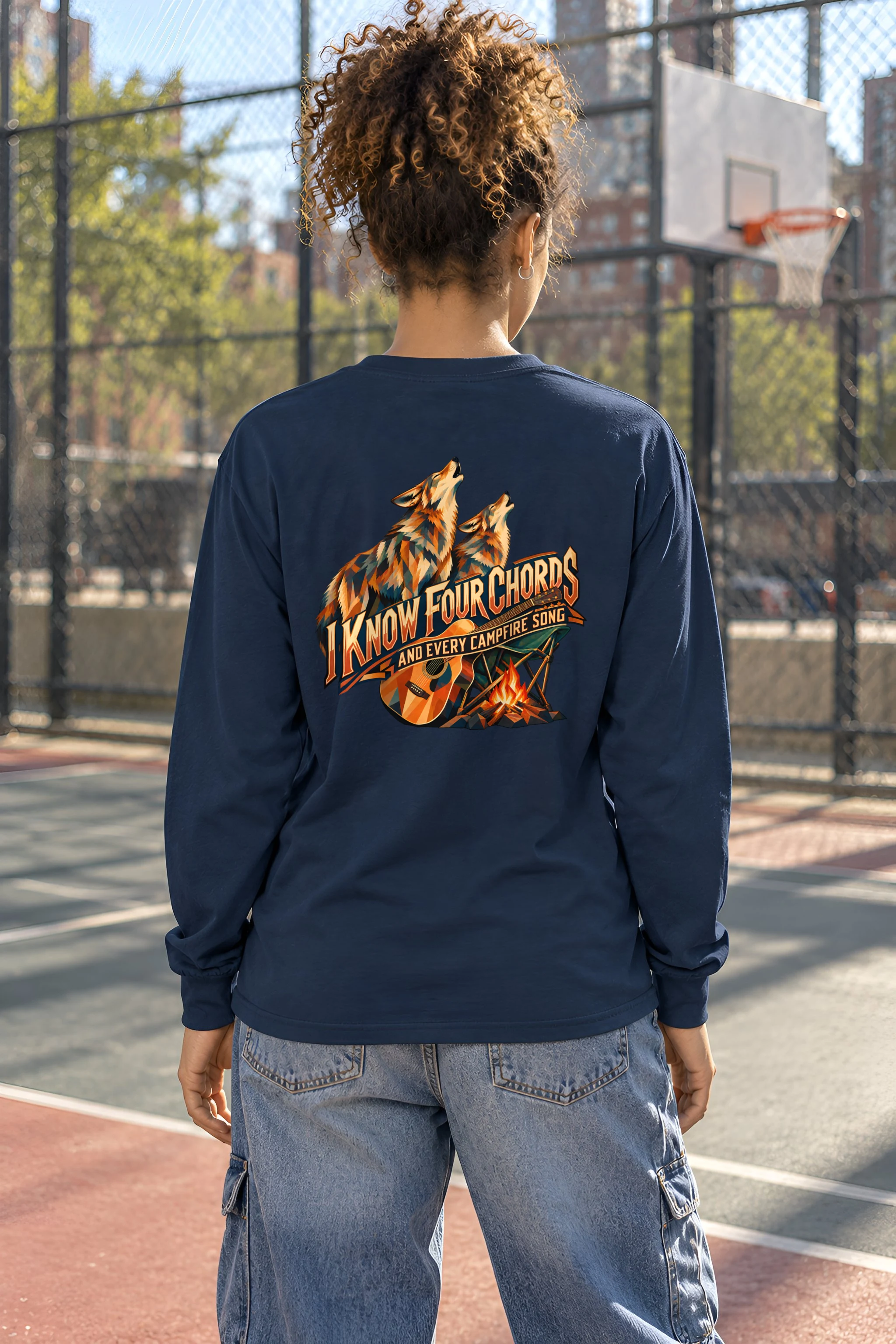 "I Know Four Chords" Unisex Longsleeve T-shirt