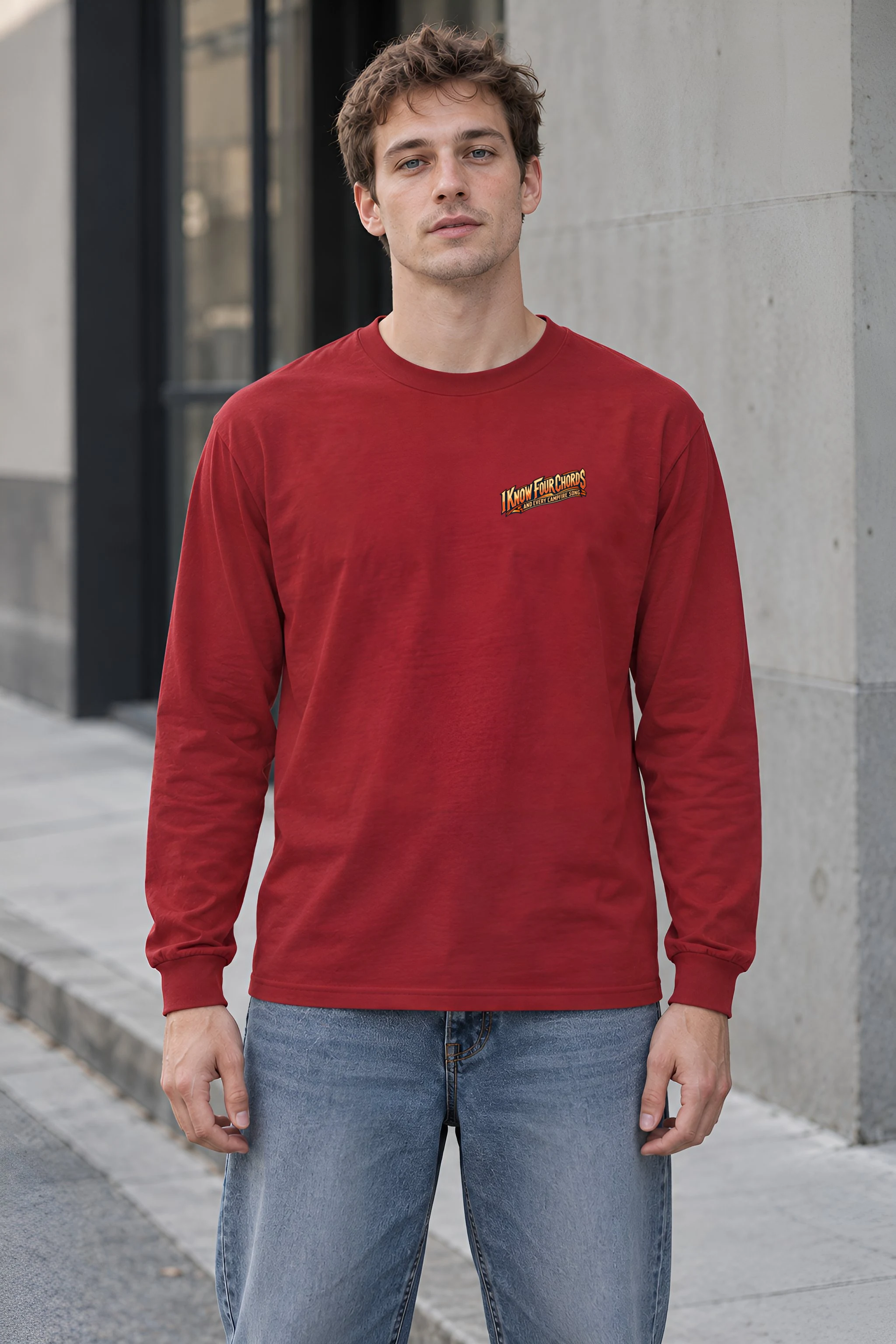 "I Know Four Chords" Unisex Longsleeve T-shirt