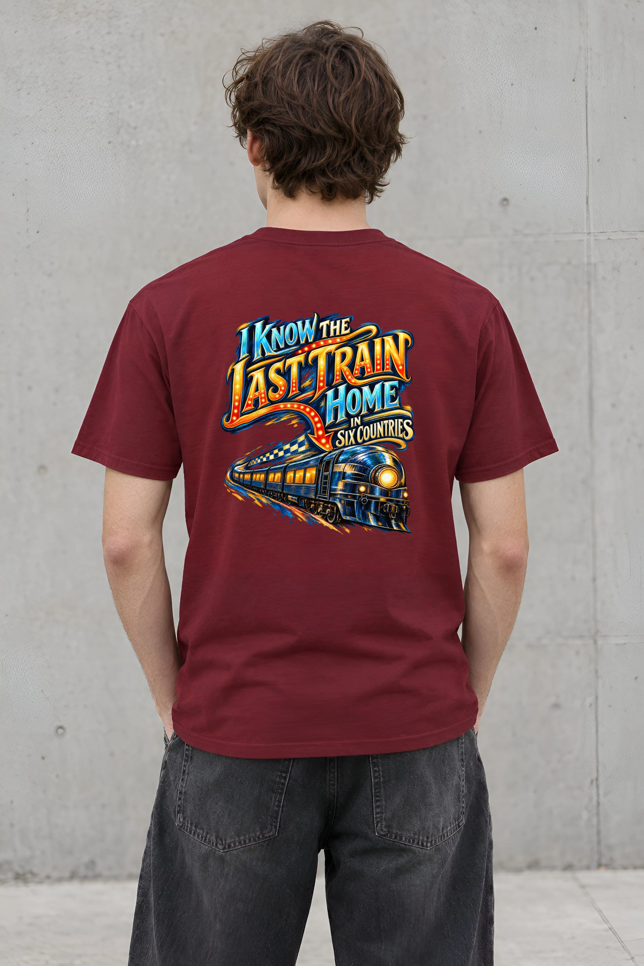 "I Know the Last Train Home" Heavyweight Unisex Crewneck T-shirt