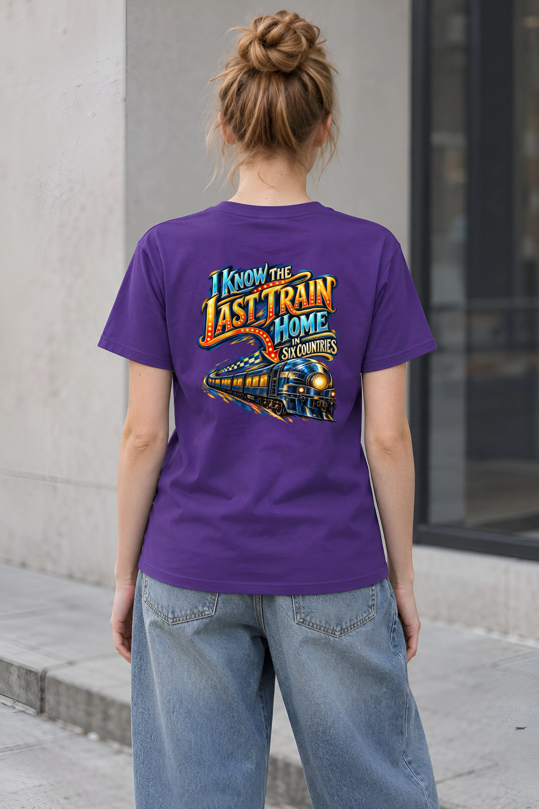 "I Know the Last Train Home" Heavyweight Unisex Crewneck T-shirt