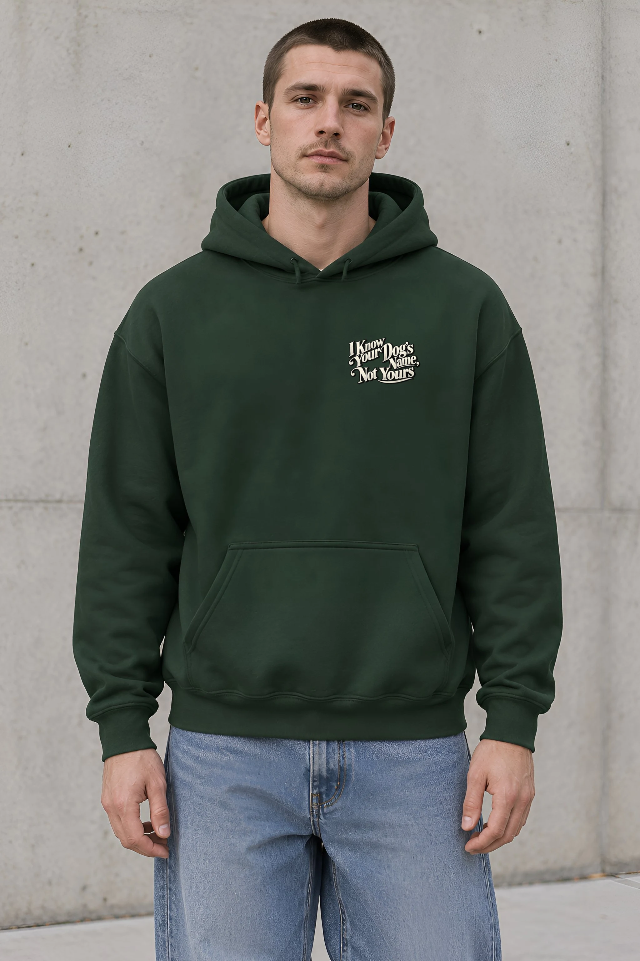 "I Know Your Dog's Name" Heavy Blend Unisex Pullover Hoodie