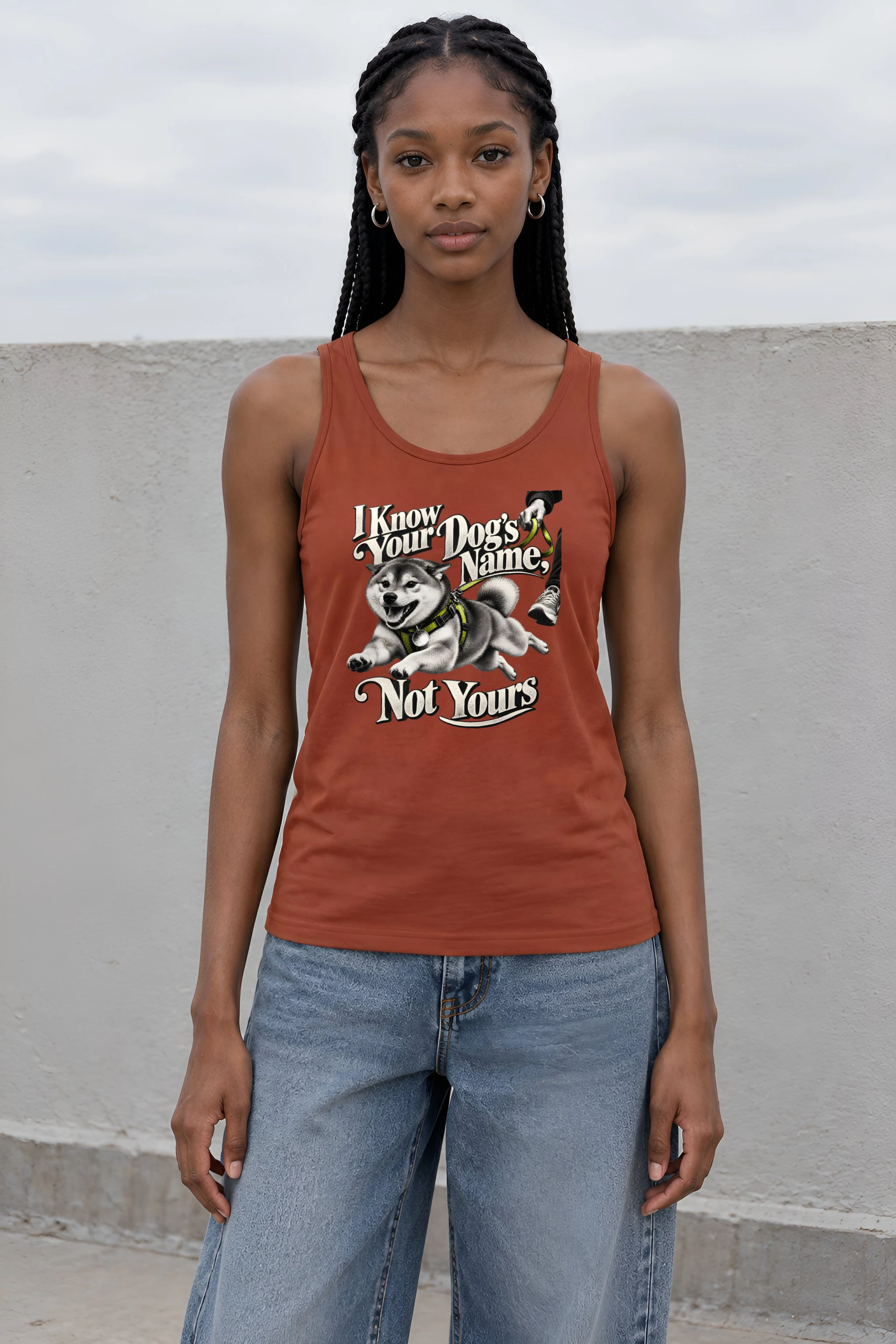 "I Know Your Dog's Name" Unisex Jersey Tank