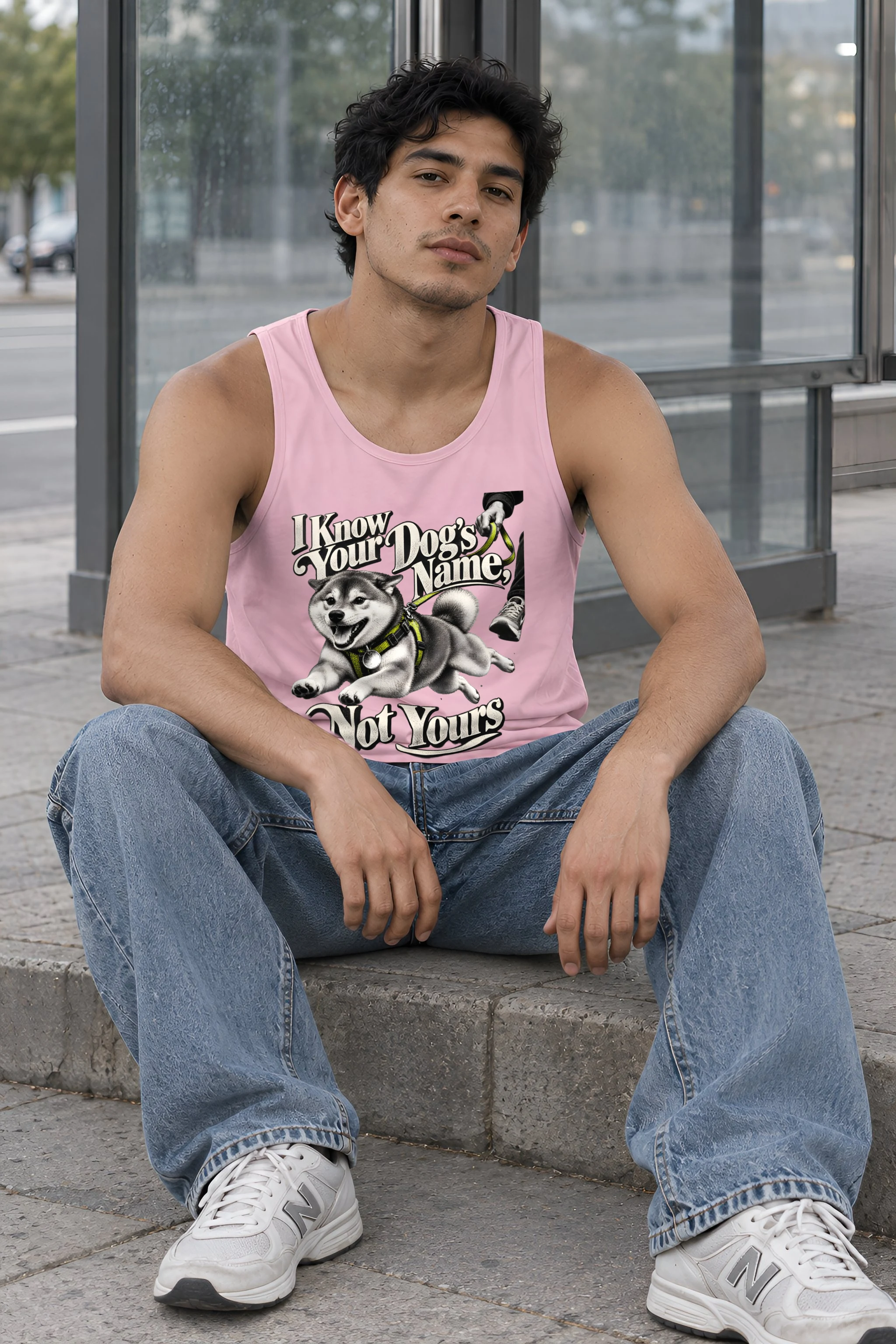 "I Know Your Dog's Name" Unisex Jersey Tank