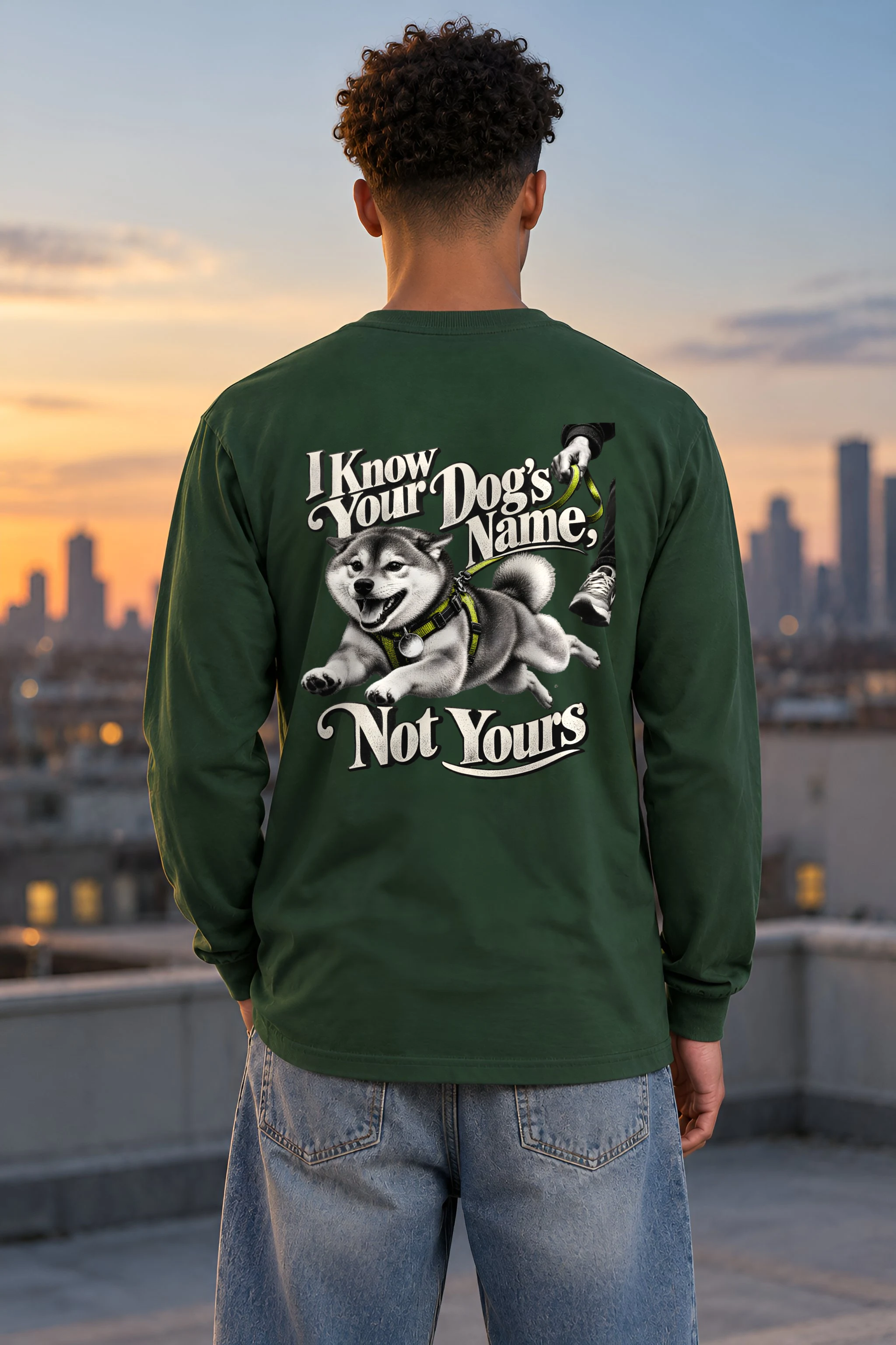 "I Know Your Dog's Name" Unisex Longsleeve T-shirt
