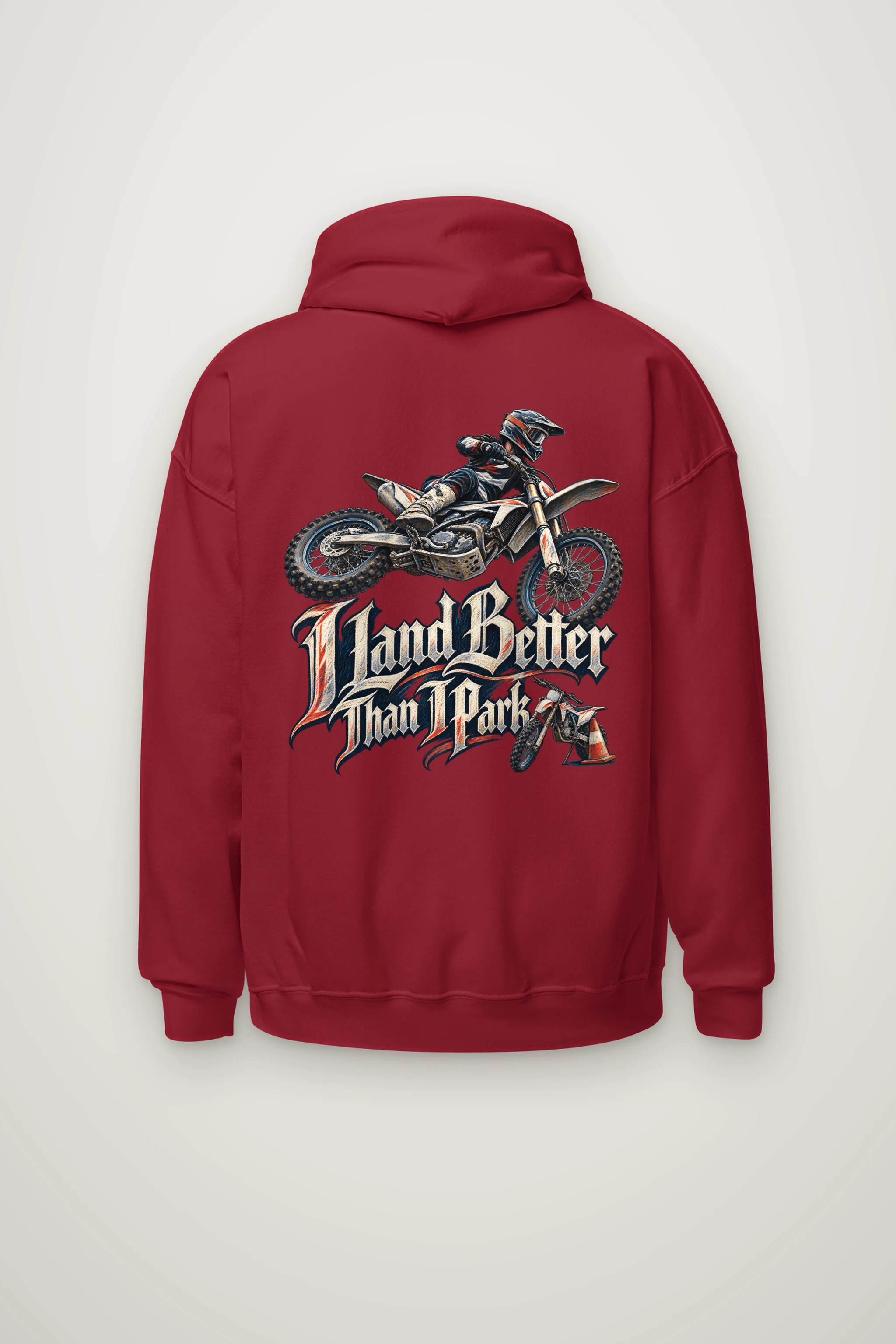 "I Land Better Than I Park" Heavy Blend Unisex Pullover Hoodie