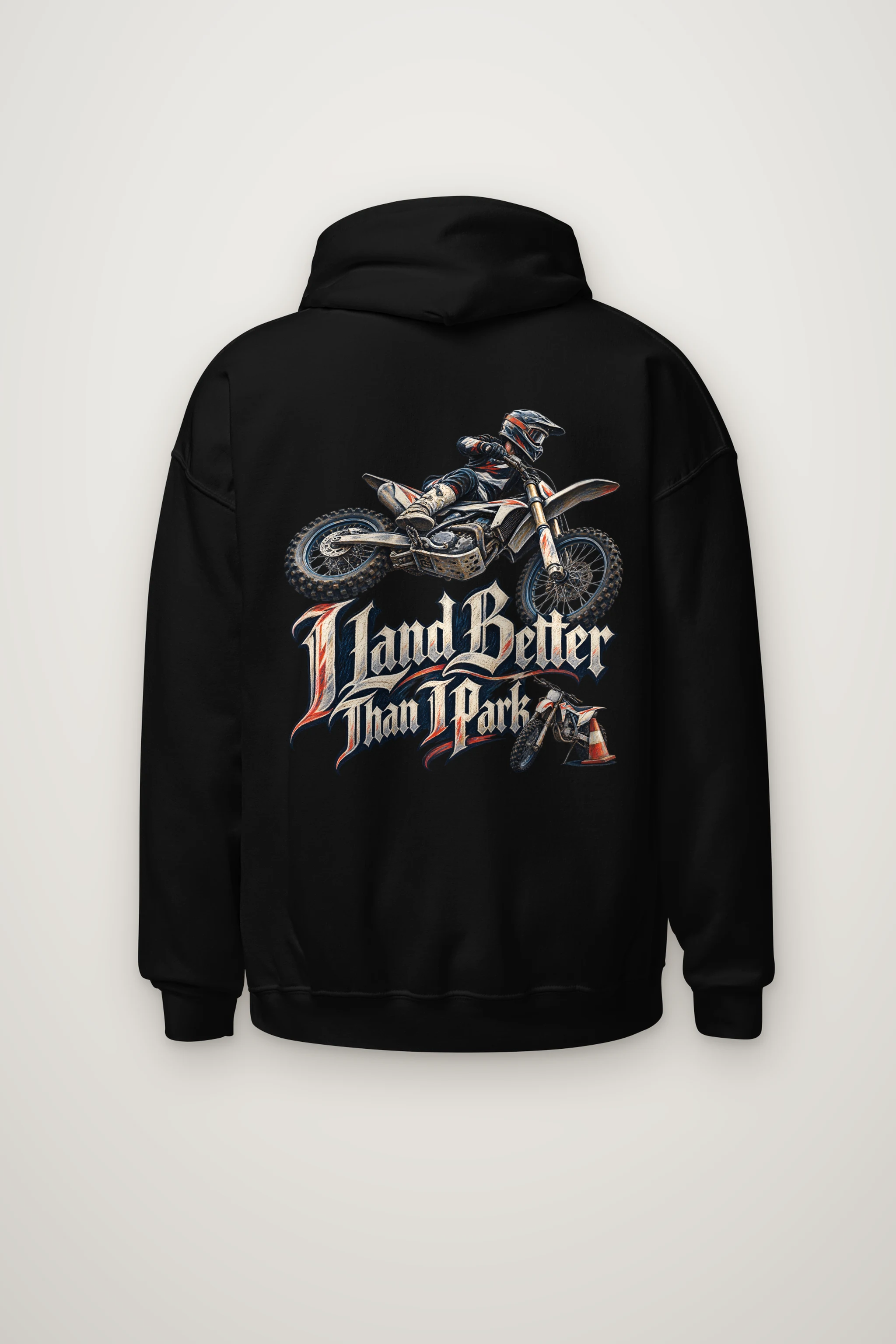 "I Land Better Than I Park" Heavy Blend Unisex Pullover Hoodie