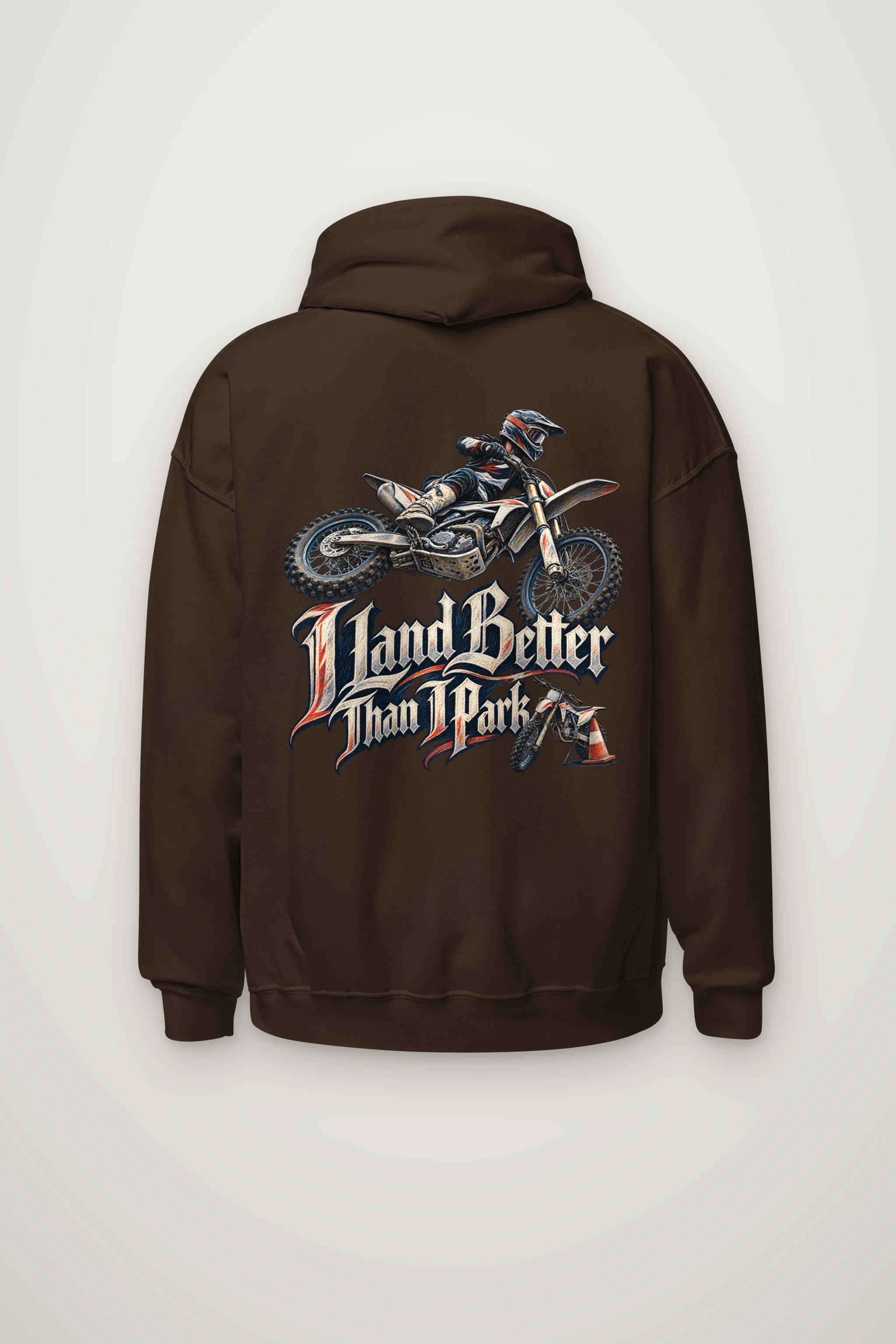 "I Land Better Than I Park" Heavy Blend Unisex Pullover Hoodie