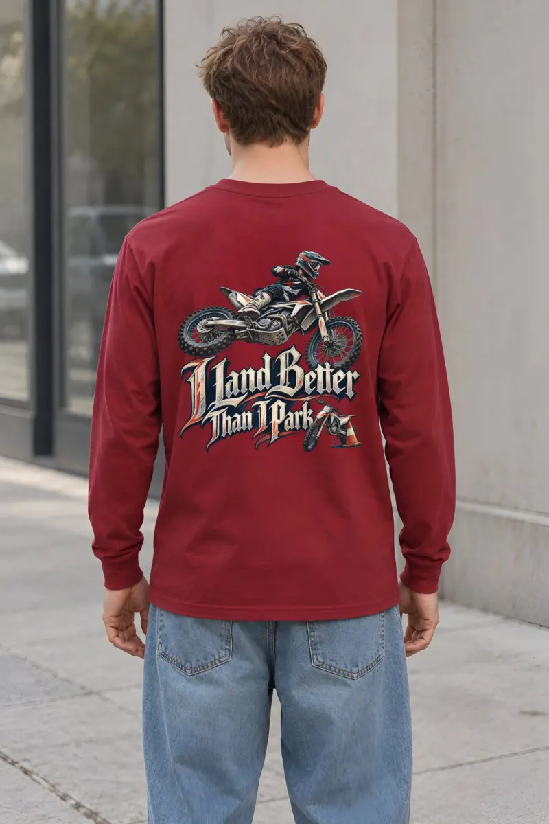 “I Land Better Than I Park” Unisex Longsleeve T-shirt