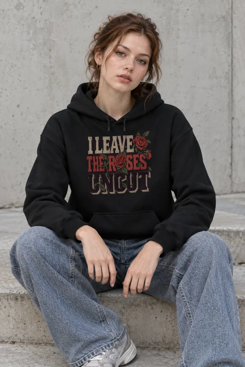 "I Leave the Roses Uncut" Heavy Blend Unisex Pullover Hoodie