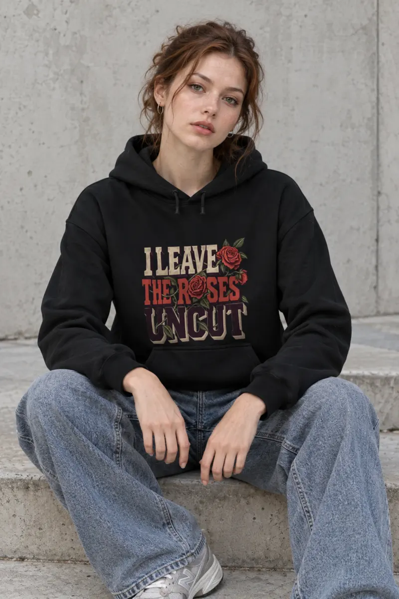 "I Leave the Roses Uncut" Heavy Blend Unisex Pullover Hoodie