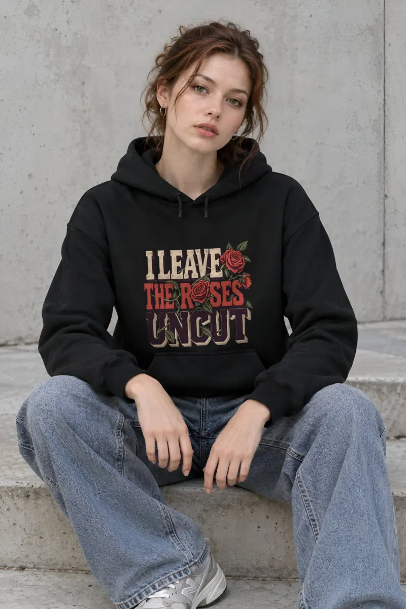 "I Leave the Roses Uncut" Heavy Blend Unisex Pullover Hoodie