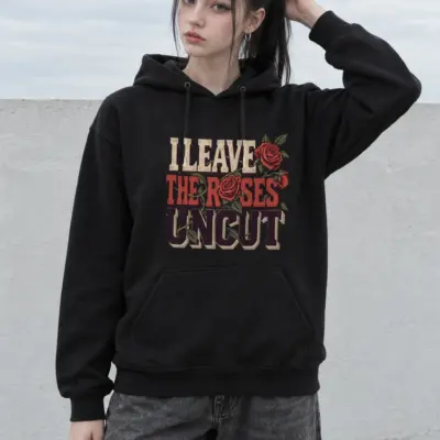 "I Leave the Roses Uncut" Heavy Blend Unisex Pullover Hoodie