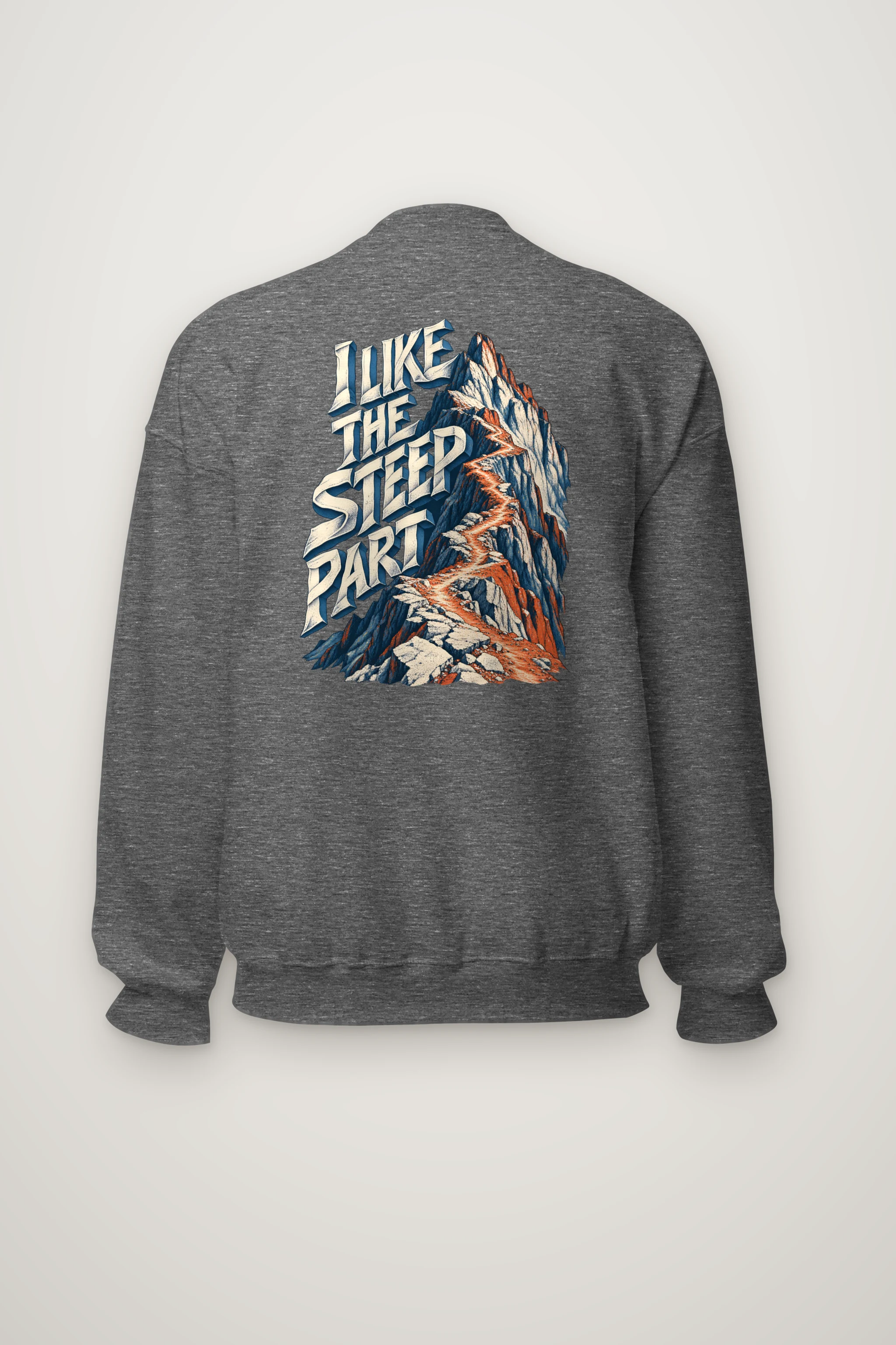 "I Like the Steep Part" Heavy Blend Unisex Crewneck Sweatshirt