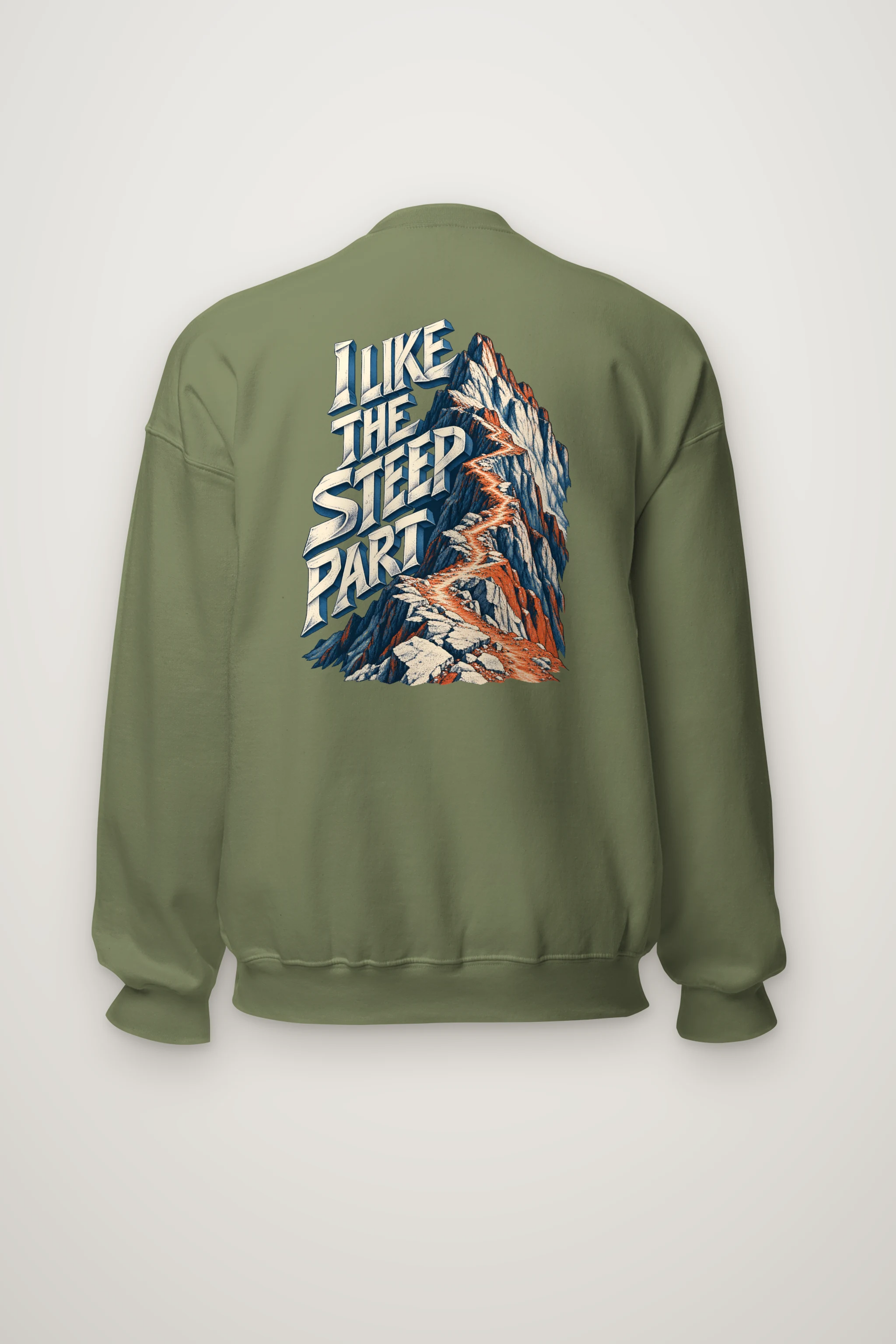 "I Like the Steep Part" Heavy Blend Unisex Crewneck Sweatshirt